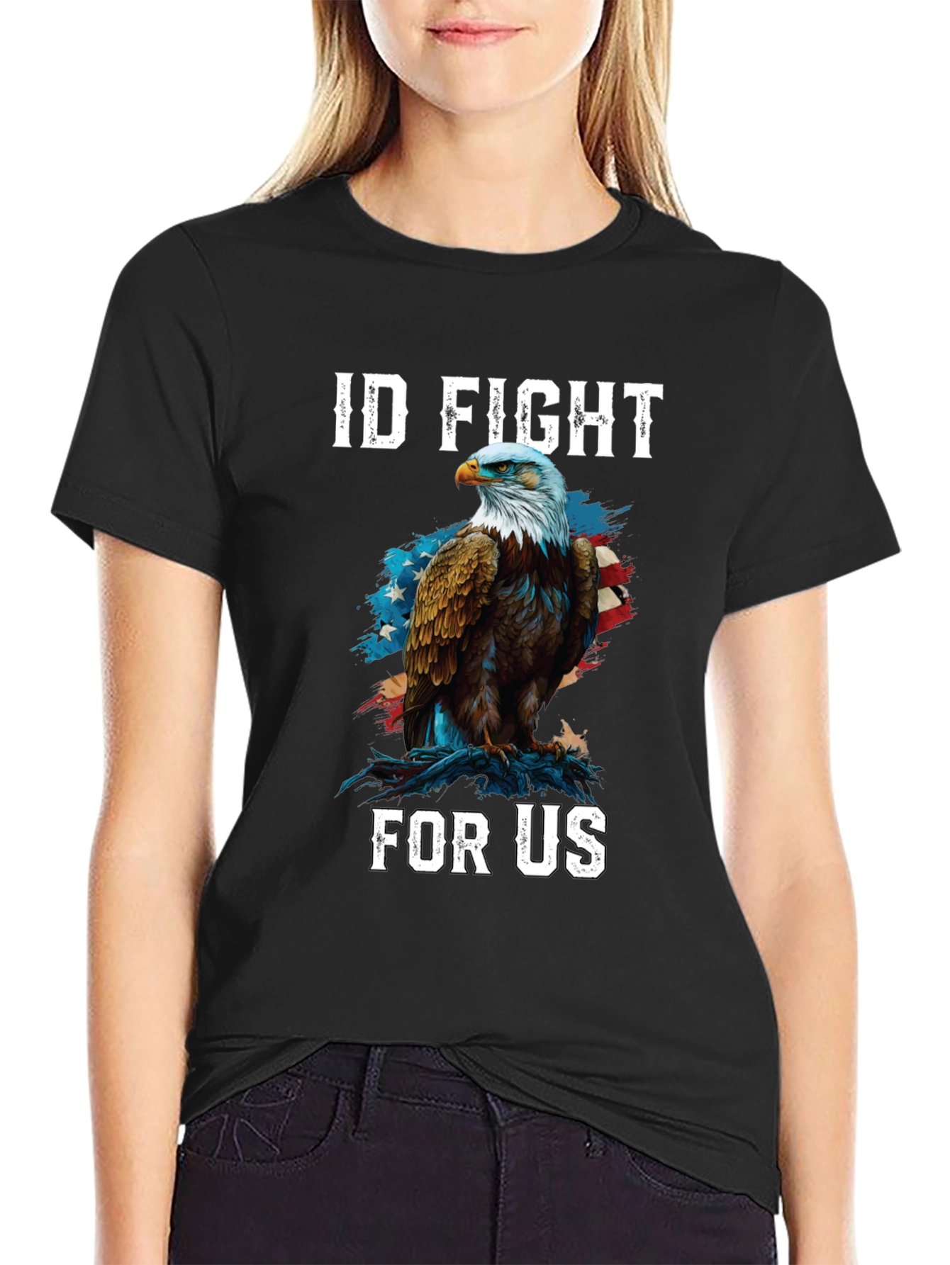 ID Fight For Us Patriotic Eagle T-Shirt - 2
