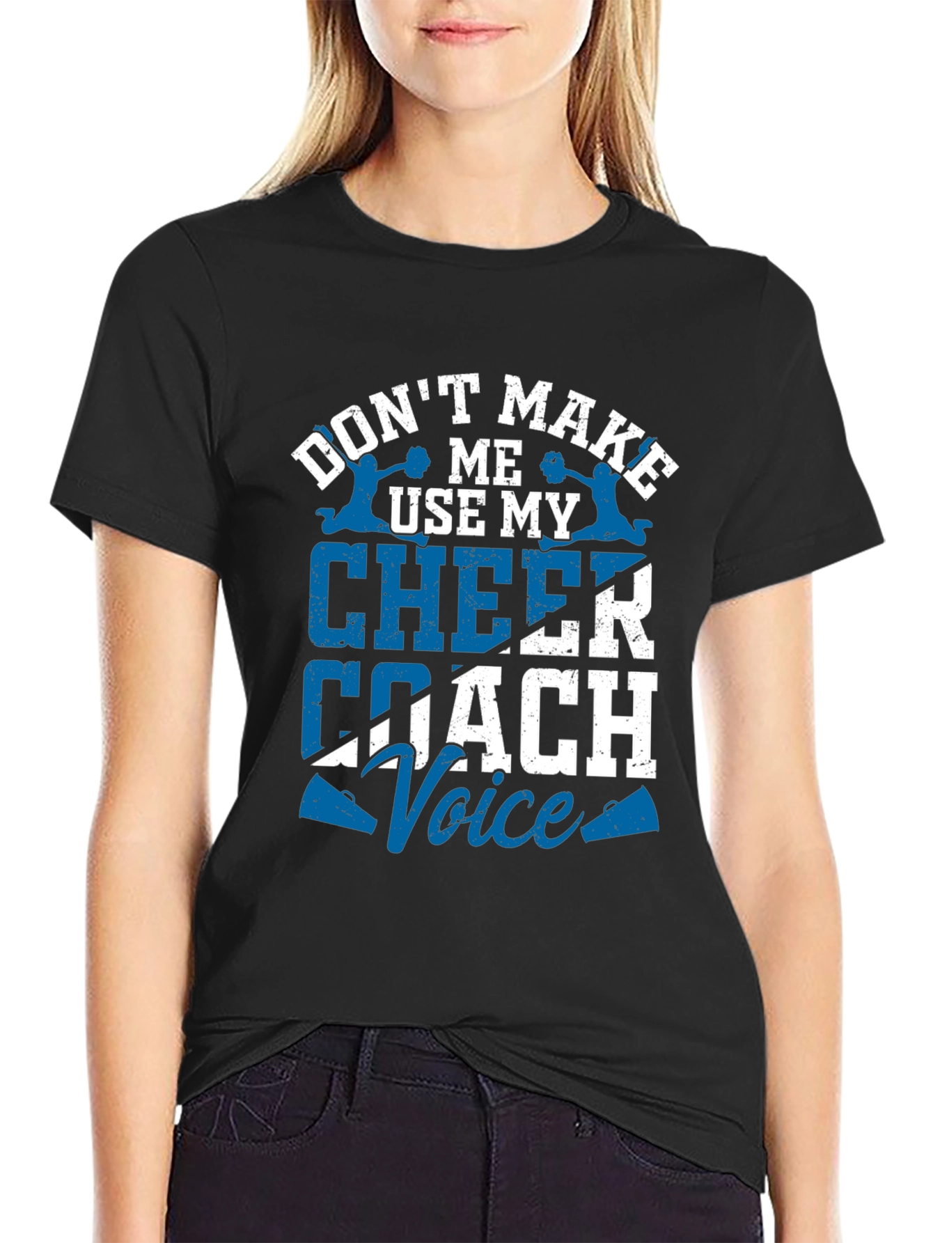Black Cheer Coach Voice T-Shirt view 2