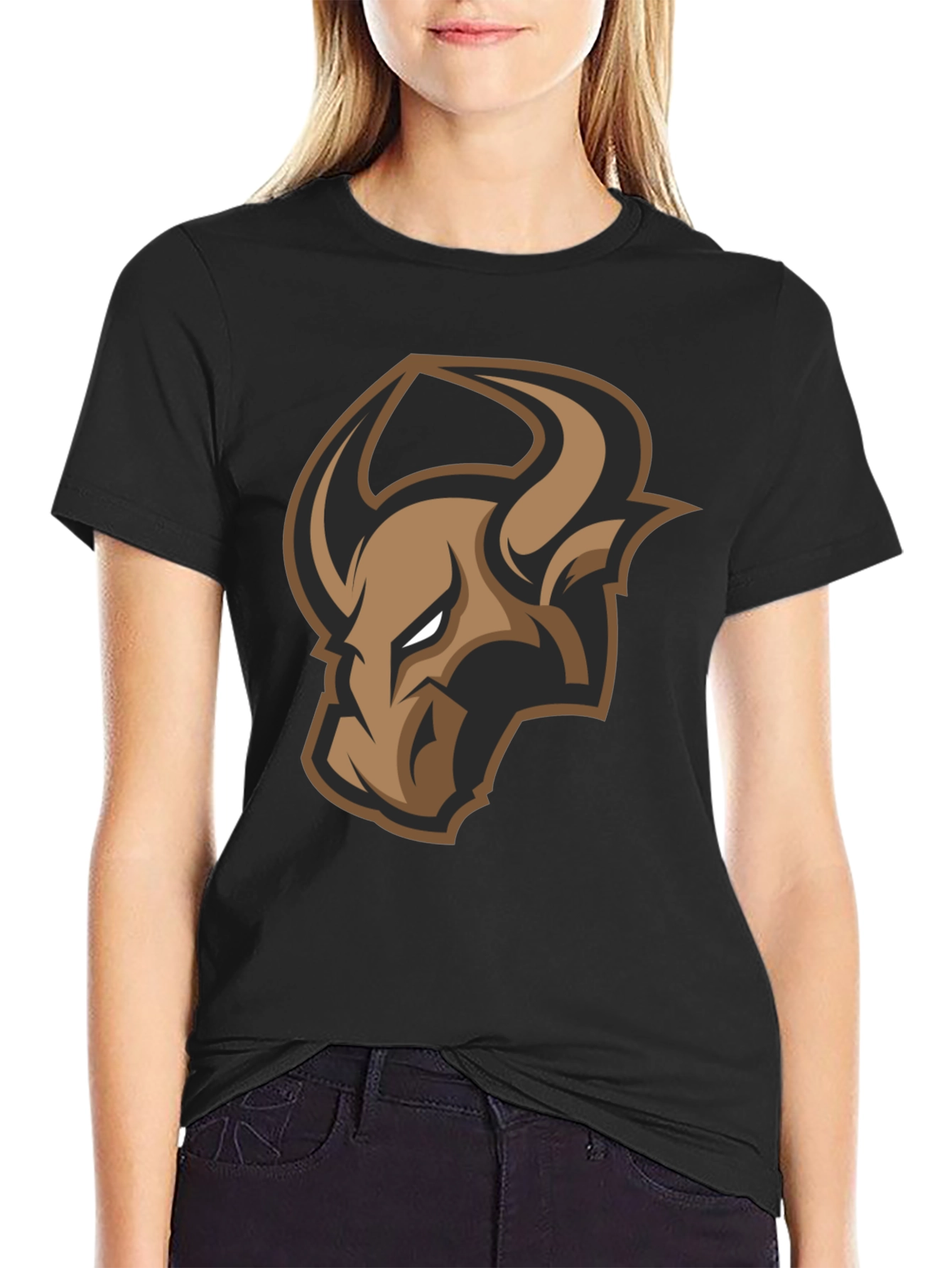 Black Bull Logo Graphic Tee - Black view 2