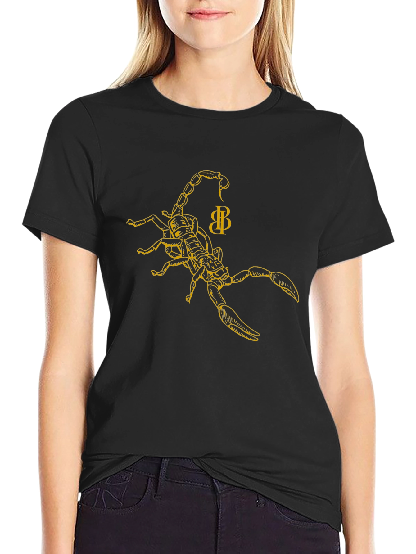 Black Scorpion Graphic Print T-Shirt view 2