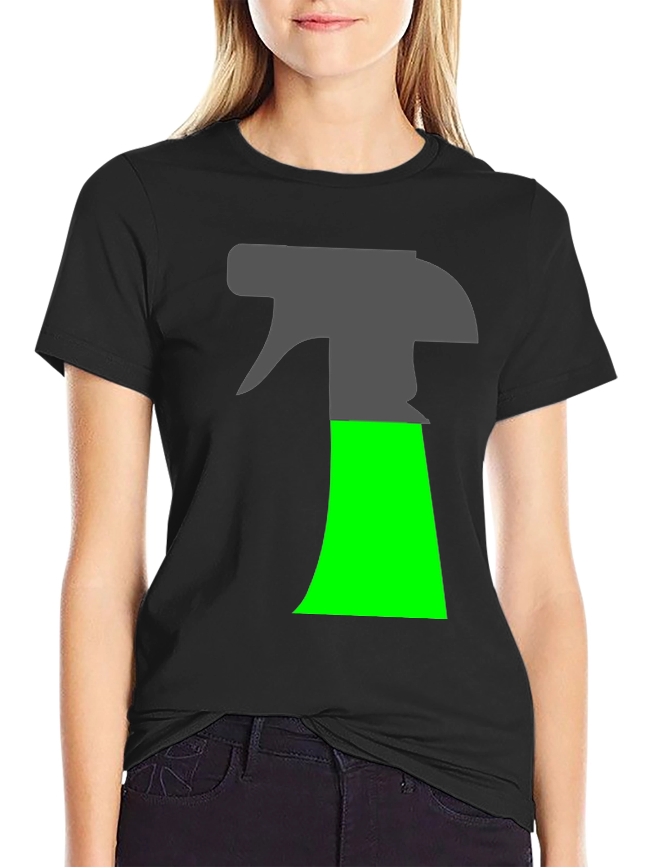 Black Spray Bottle Graphic T-Shirt - Novelty Design view 2