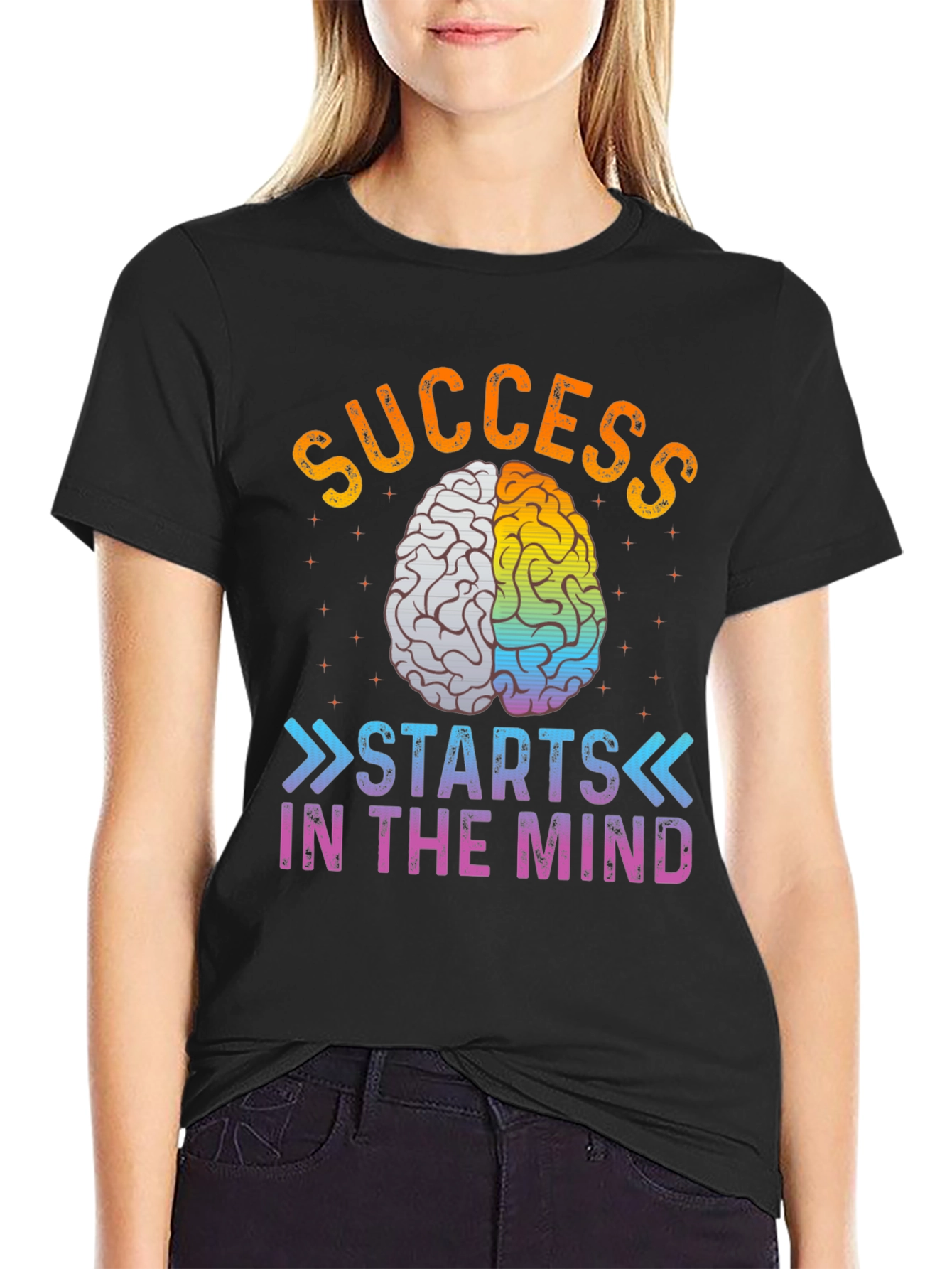 Black Success Starts In The Mind T-Shirt view 2
