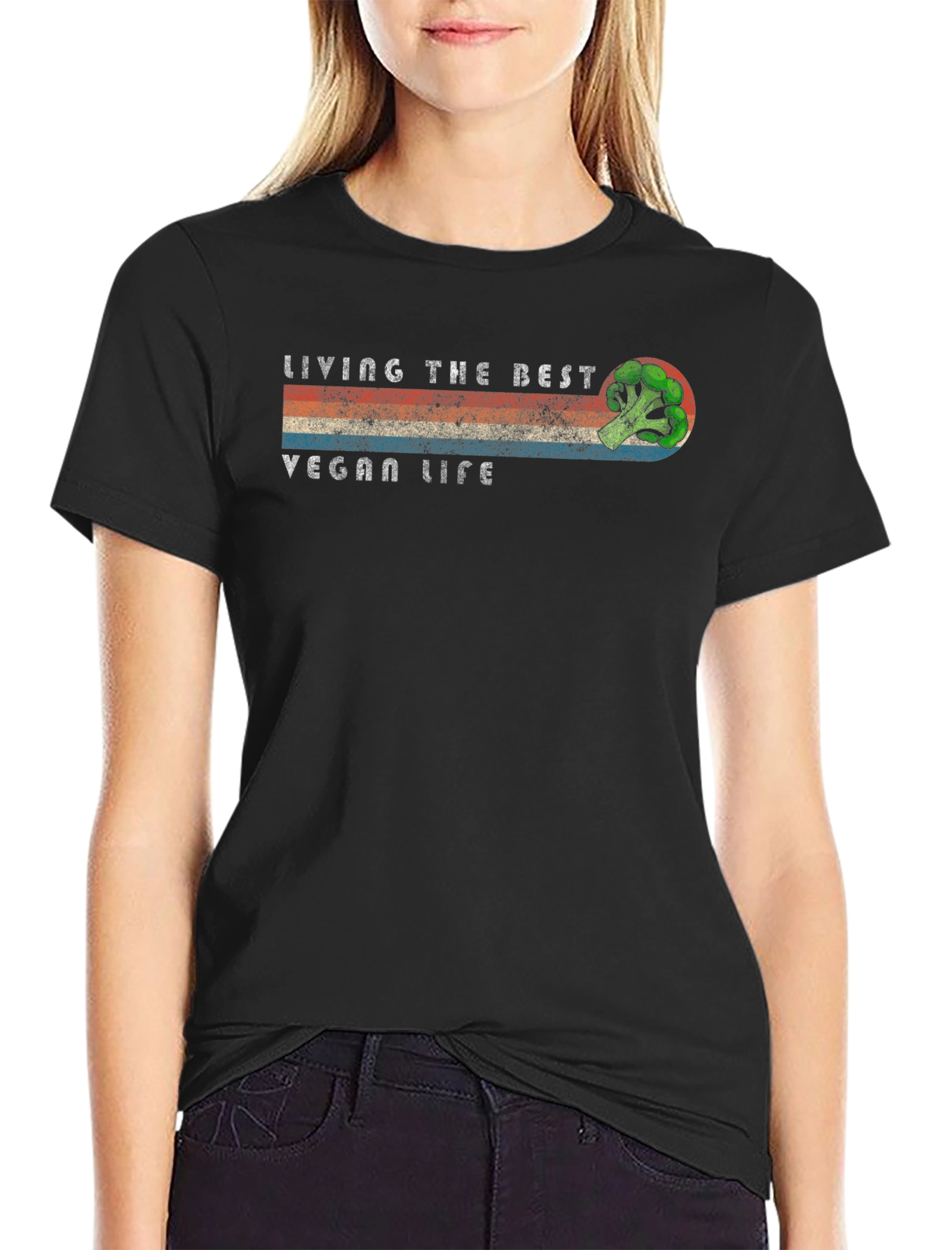 Living The Best Vegan Life T-Shirt - 2