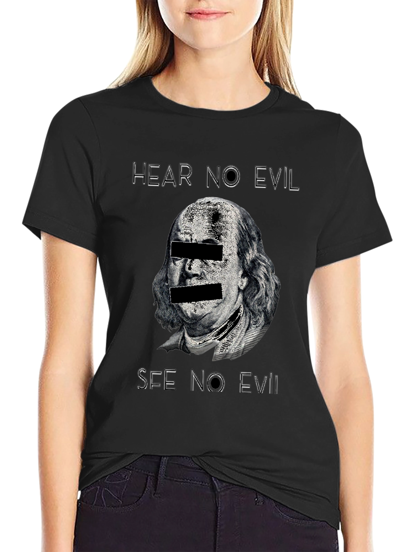 Hear No Evil See No Evil Graphic T-Shirt - 2