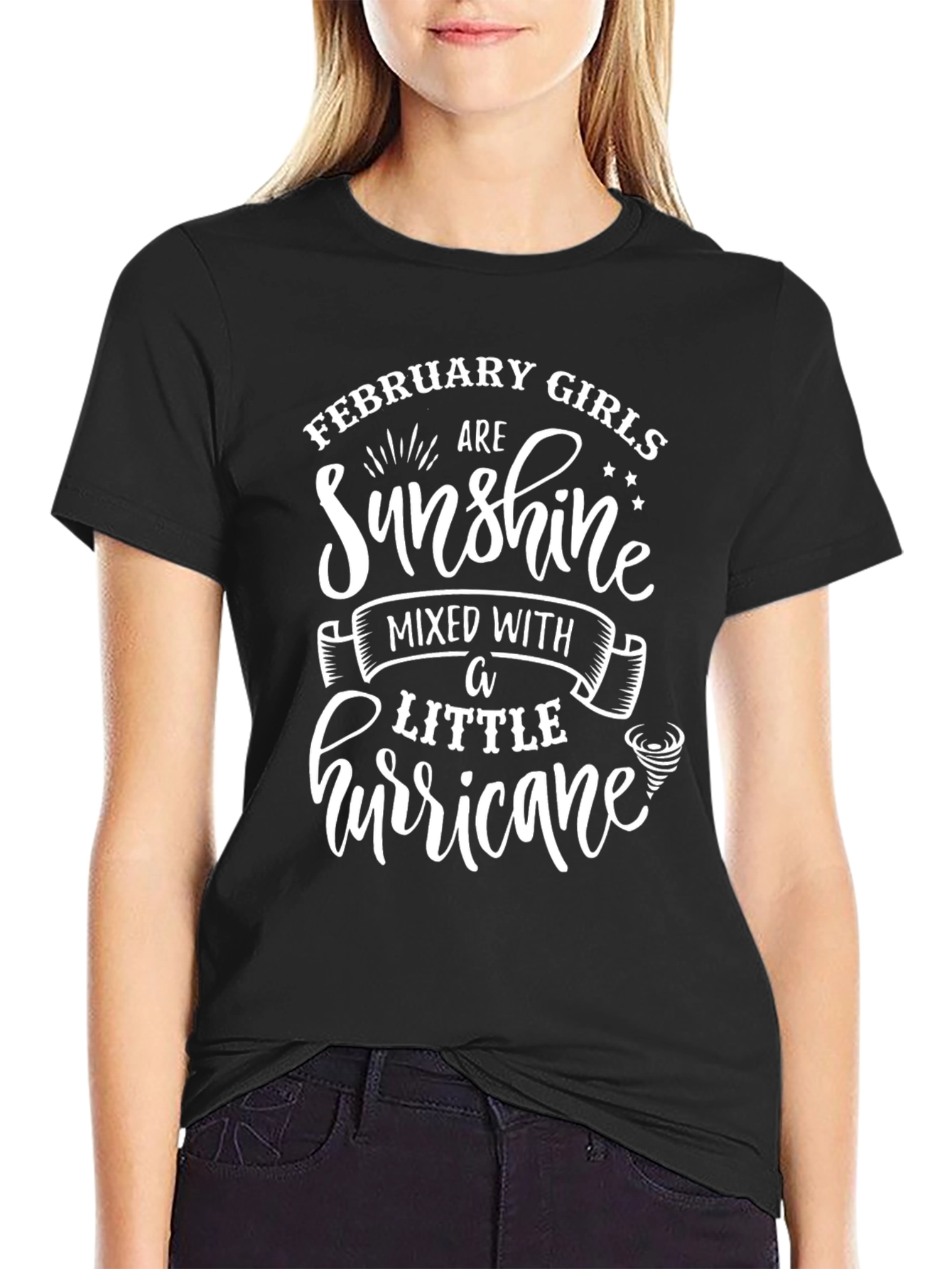 Black February Girls Sunshine Hurricane Graphic Tee view 2