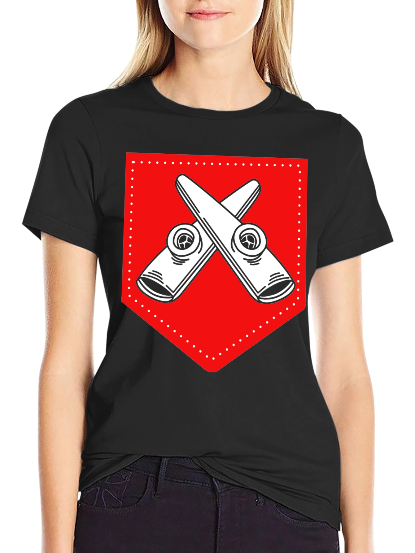Black Kazoo Crest Graphic T-Shirt - Black view 2