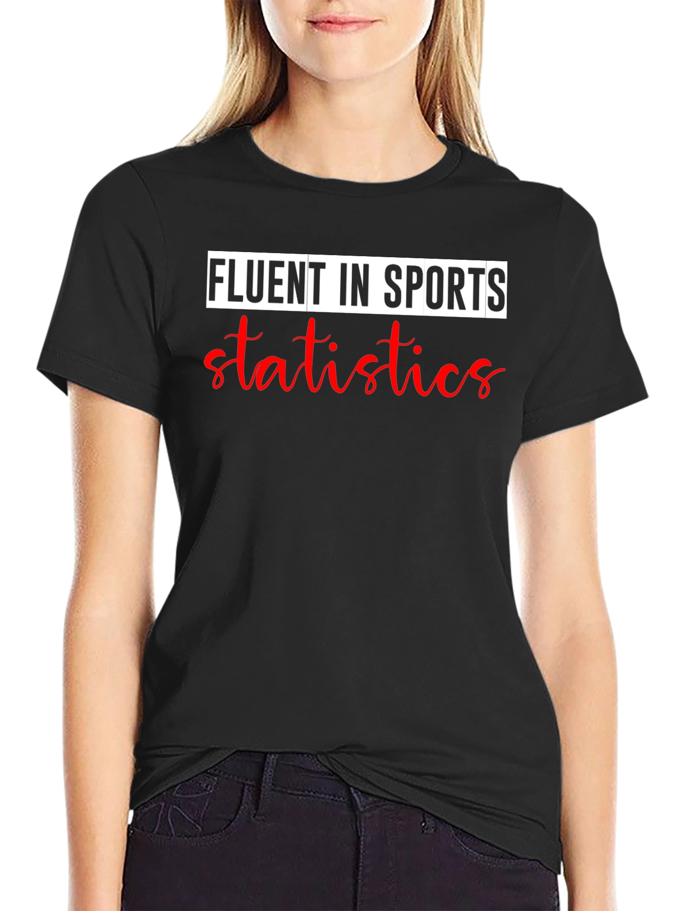 Fluent In Sports Statistics Graphic T-Shirt - 2