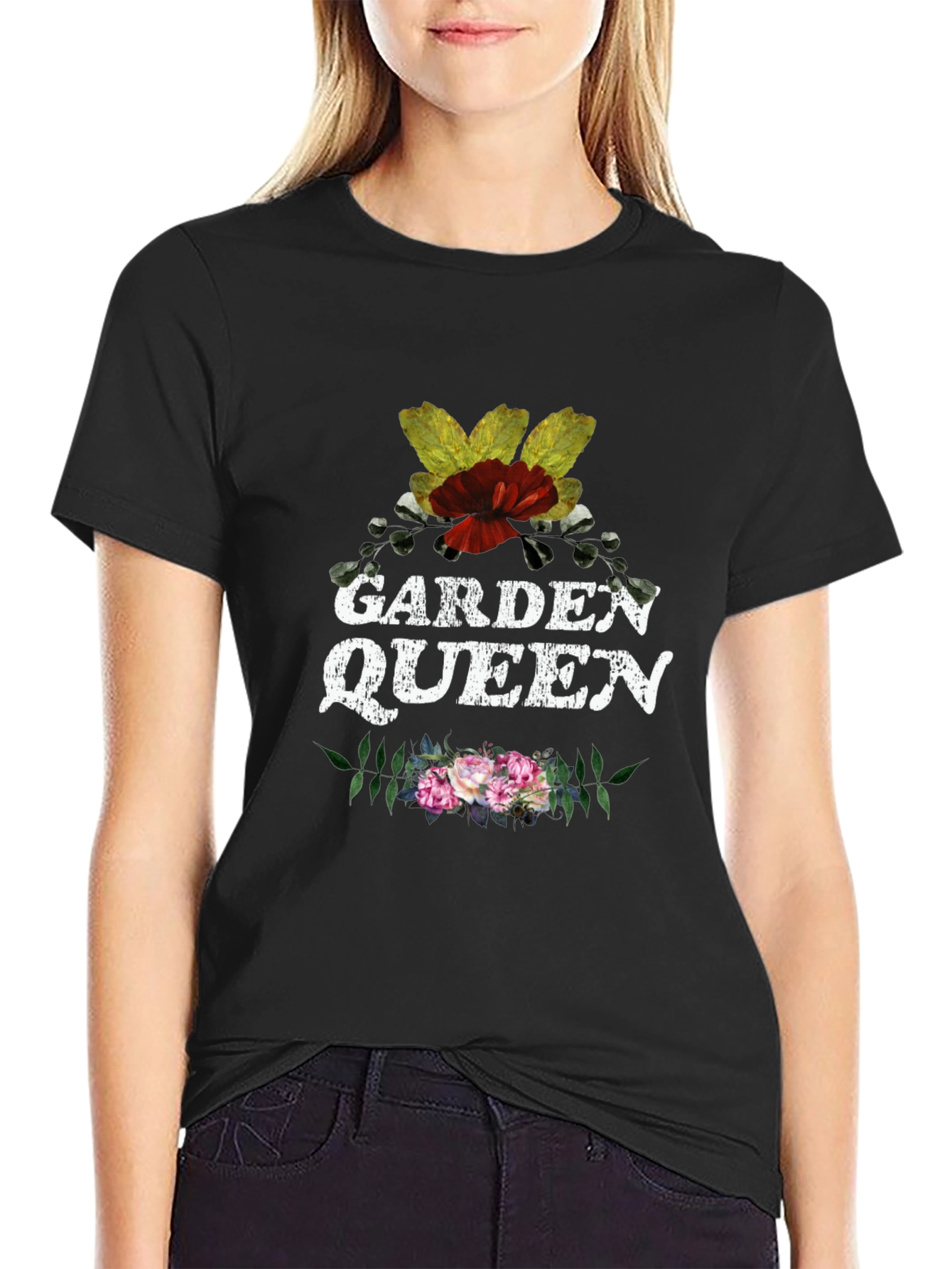 Black Garden Queen Graphic Tee view 2