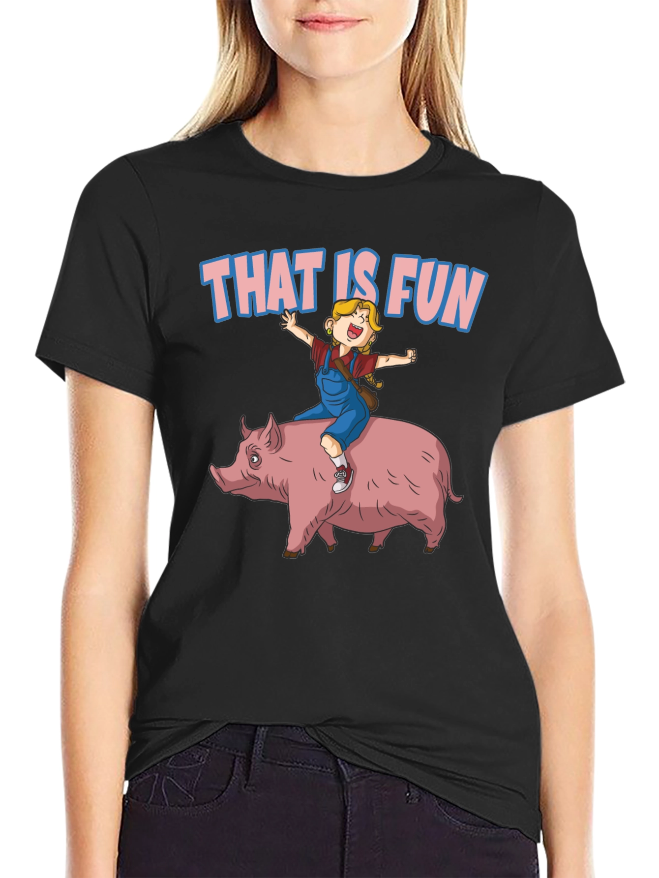 That Is Fun Pig Ride Graphic Tee - 2