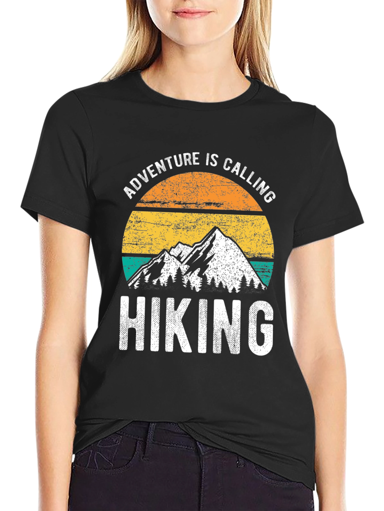 Black Adventure Hiking T-Shirt view 2