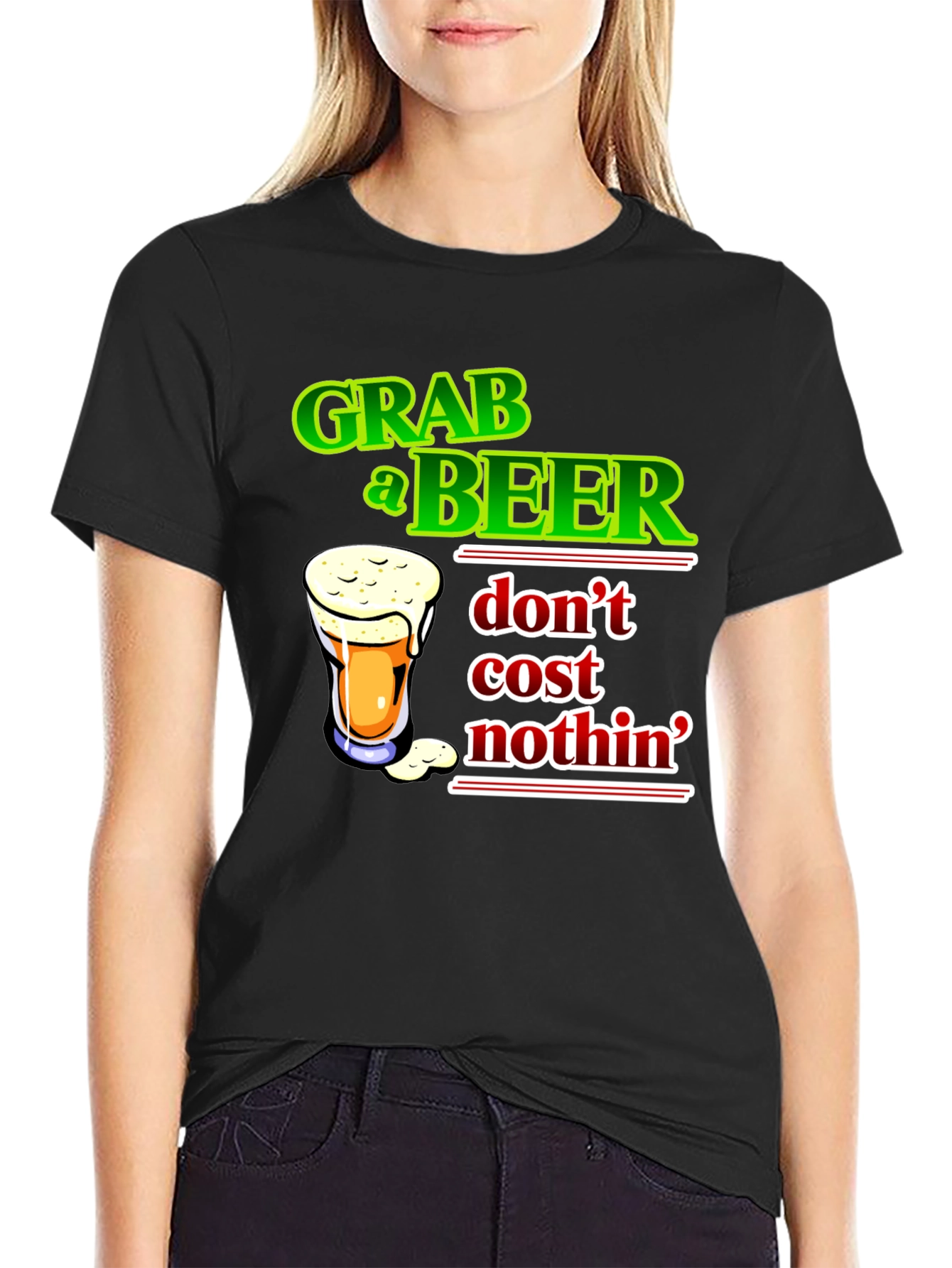 Grab a Beer Graphic Tee - Men's Black T-Shirt - 2