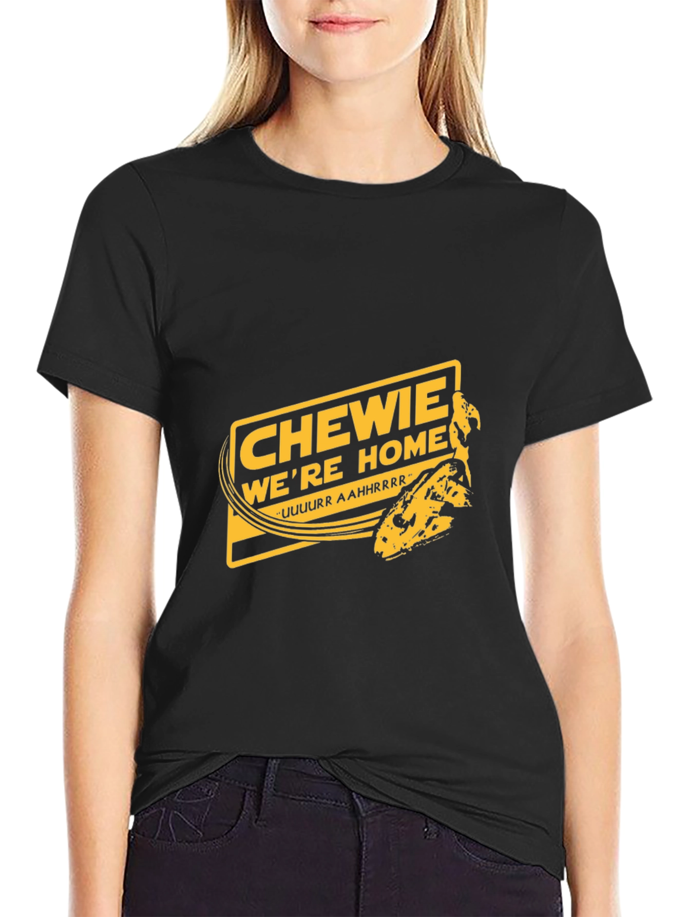 Black Chewie We're Home Black T-Shirt view 2
