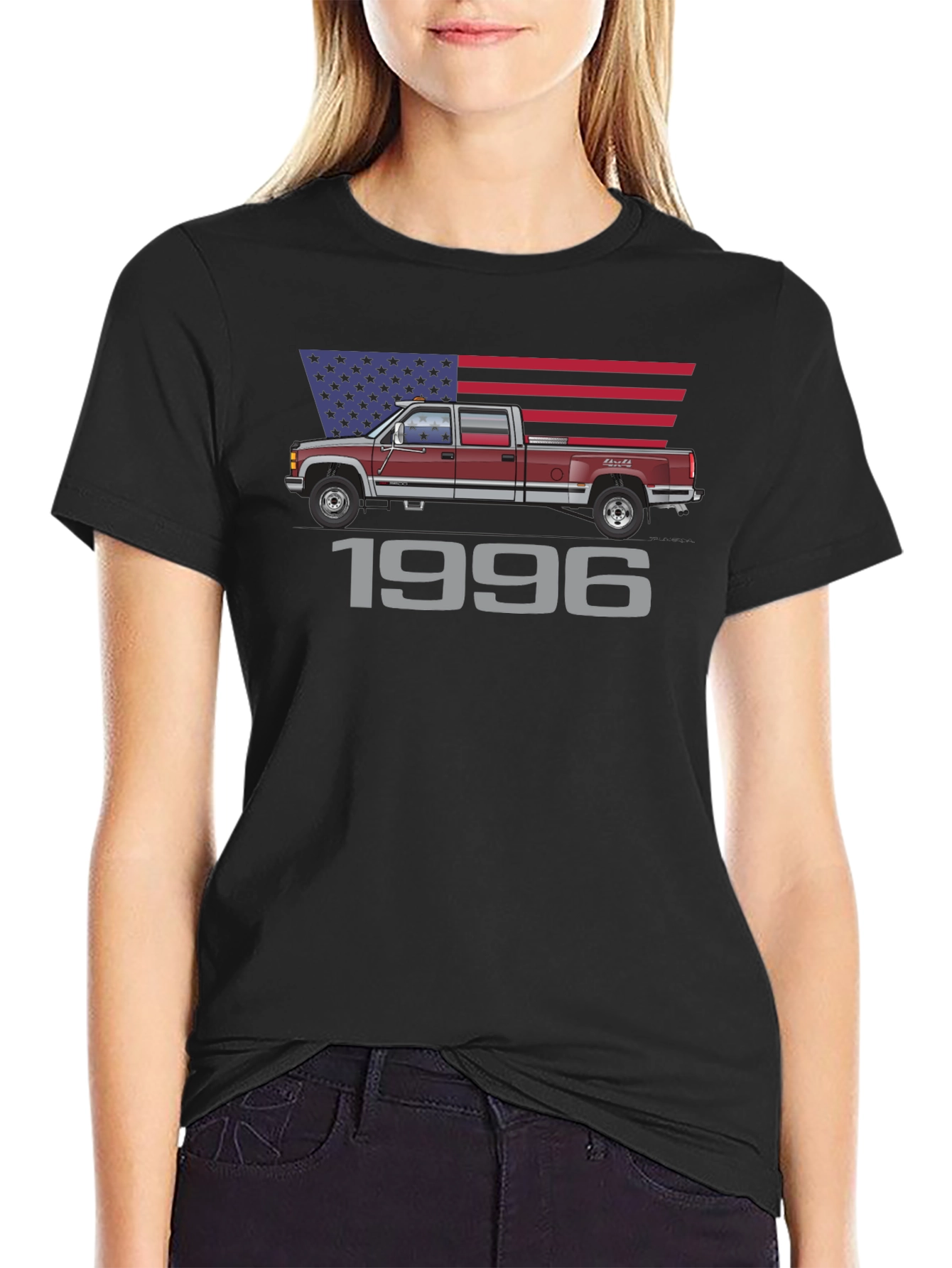 1996 Truck T-Shirt - Patriotic Design - 2