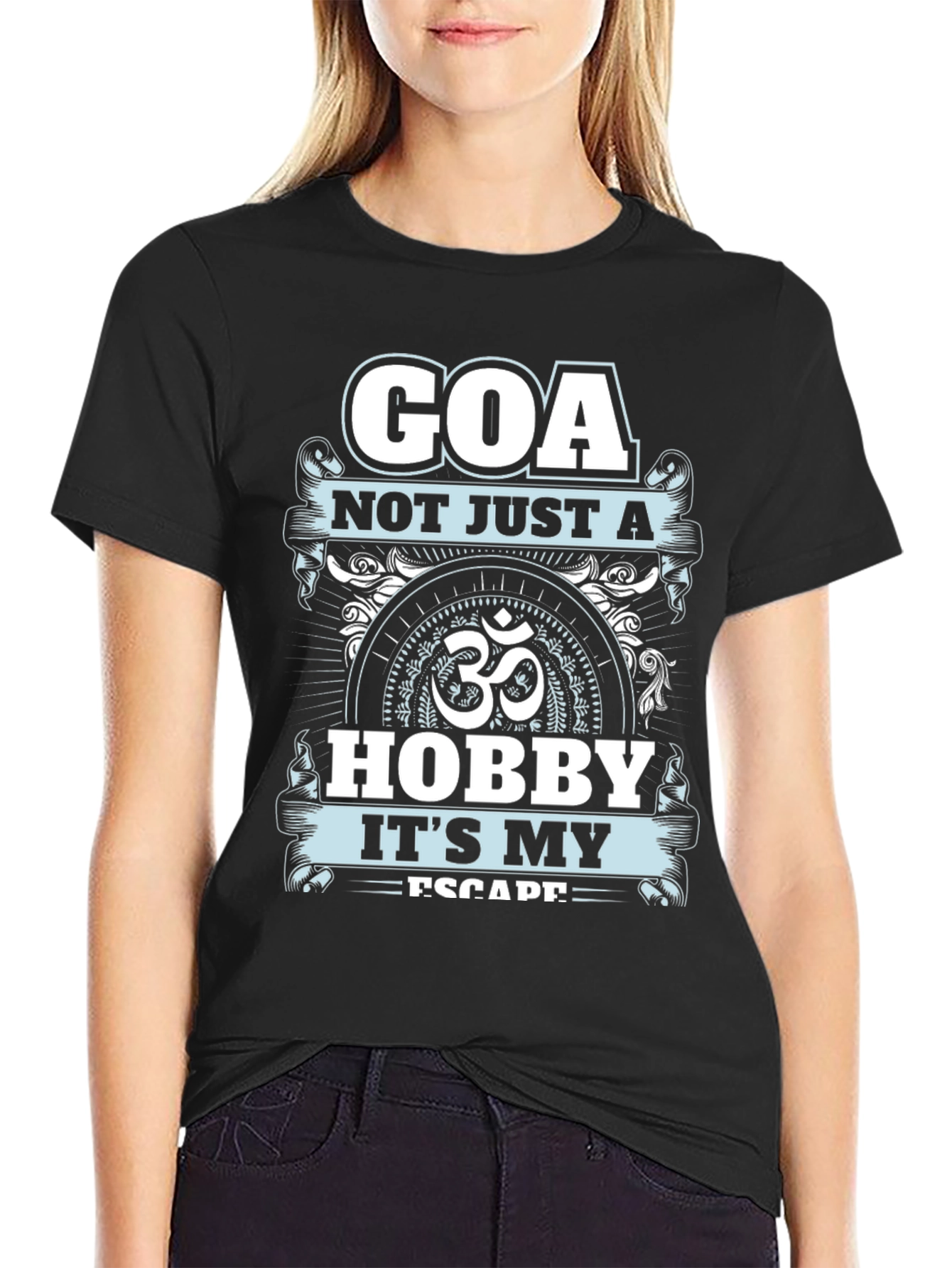 Black Goa Escape Graphic T-Shirt view 2