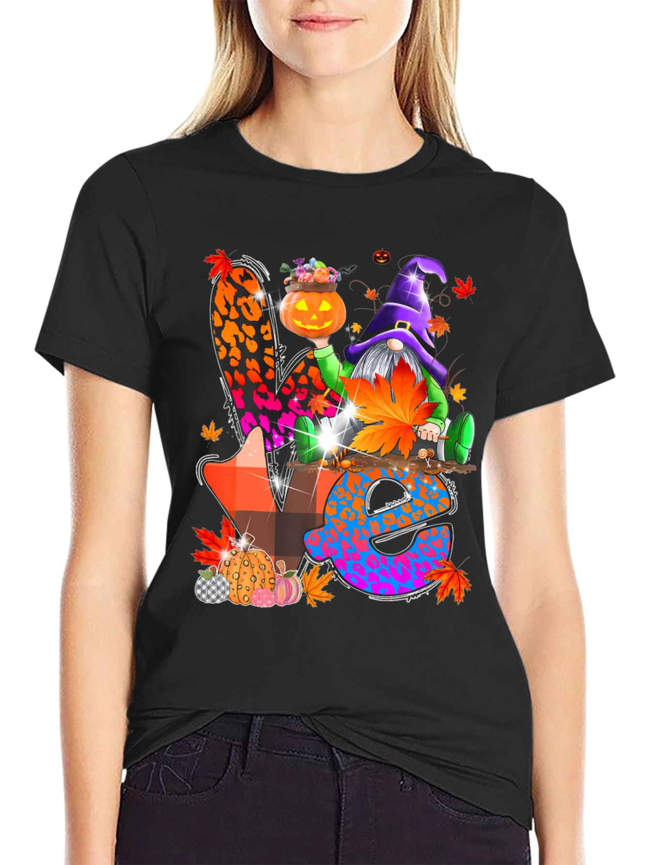 Halloween Gnome 'Love' T-Shirt - 2