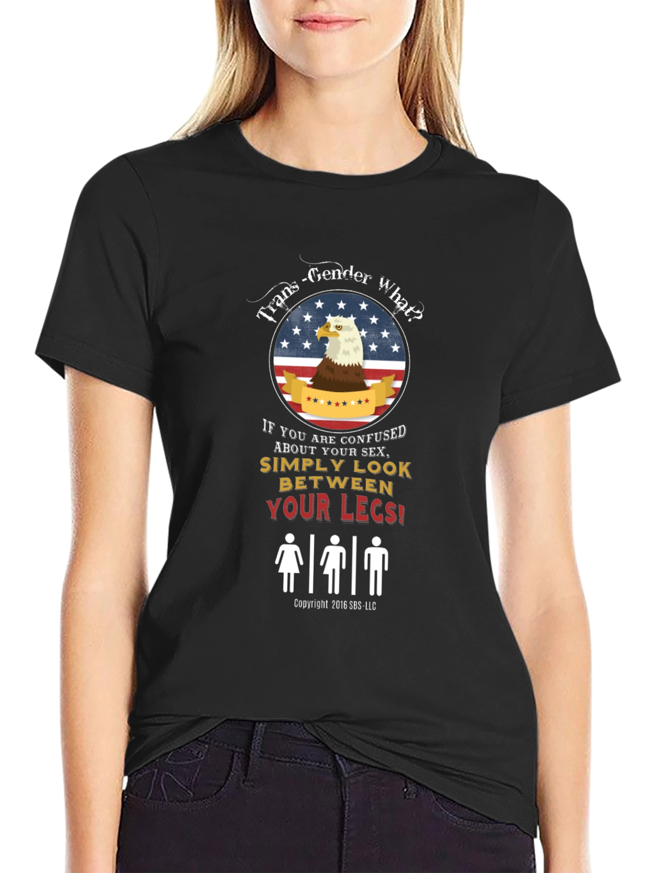 Black Controversial Humor T-Shirt: Trans-Gender What? view 2