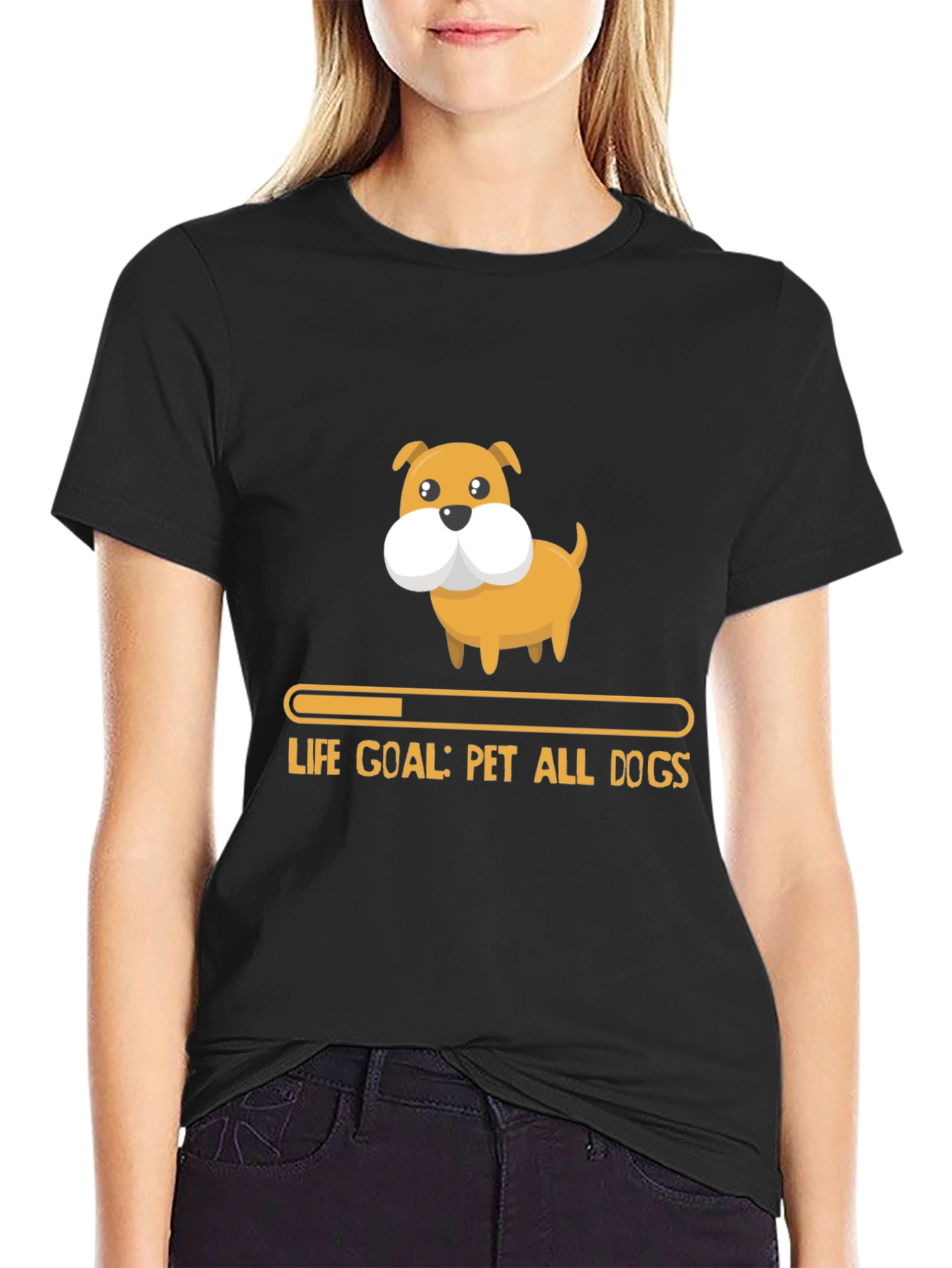 Black Pet All Dogs T-Shirt - Funny Dog Lover Tee view 2