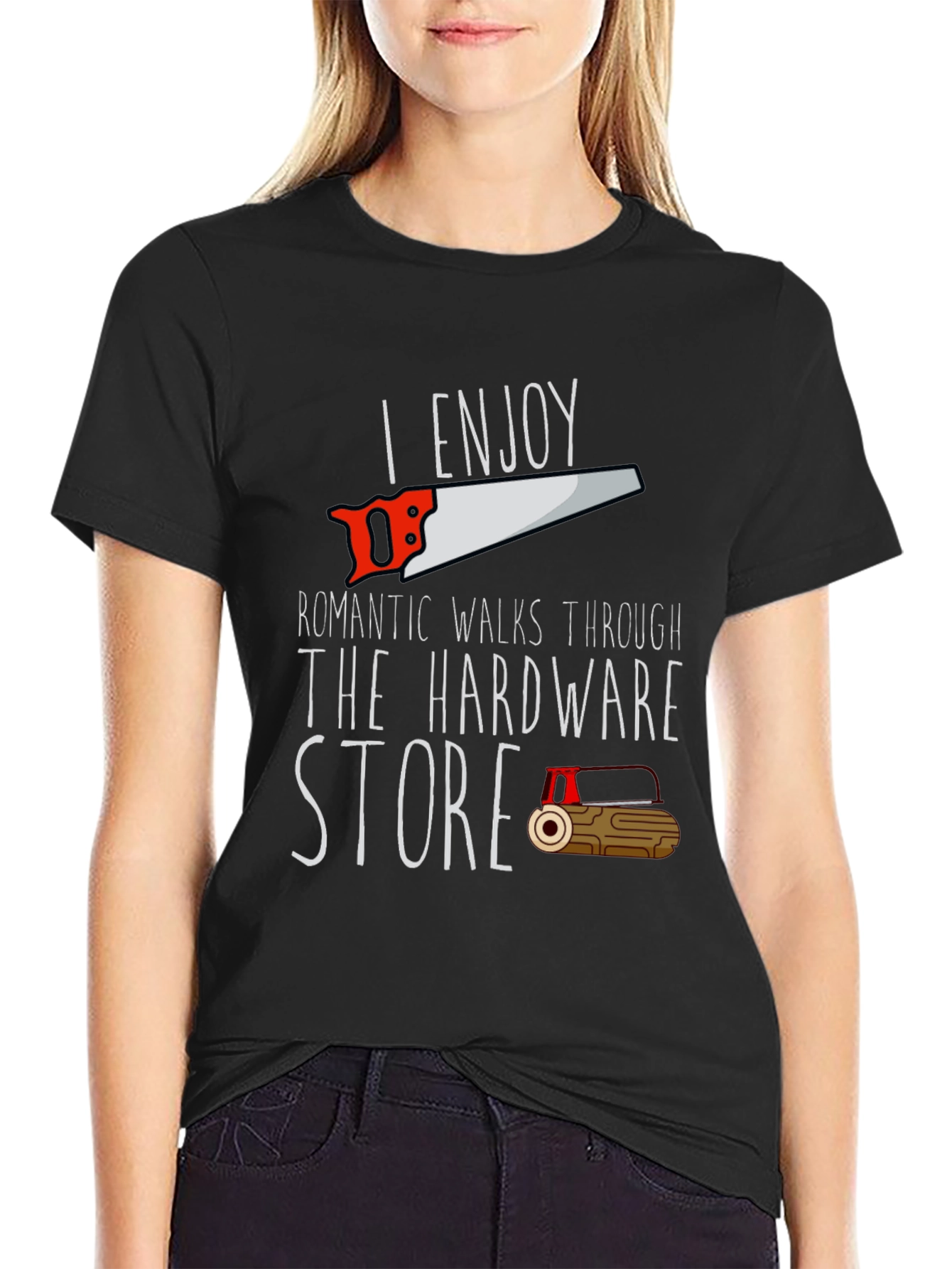 Black Hardware Store Romantic Walk T-Shirt view 2