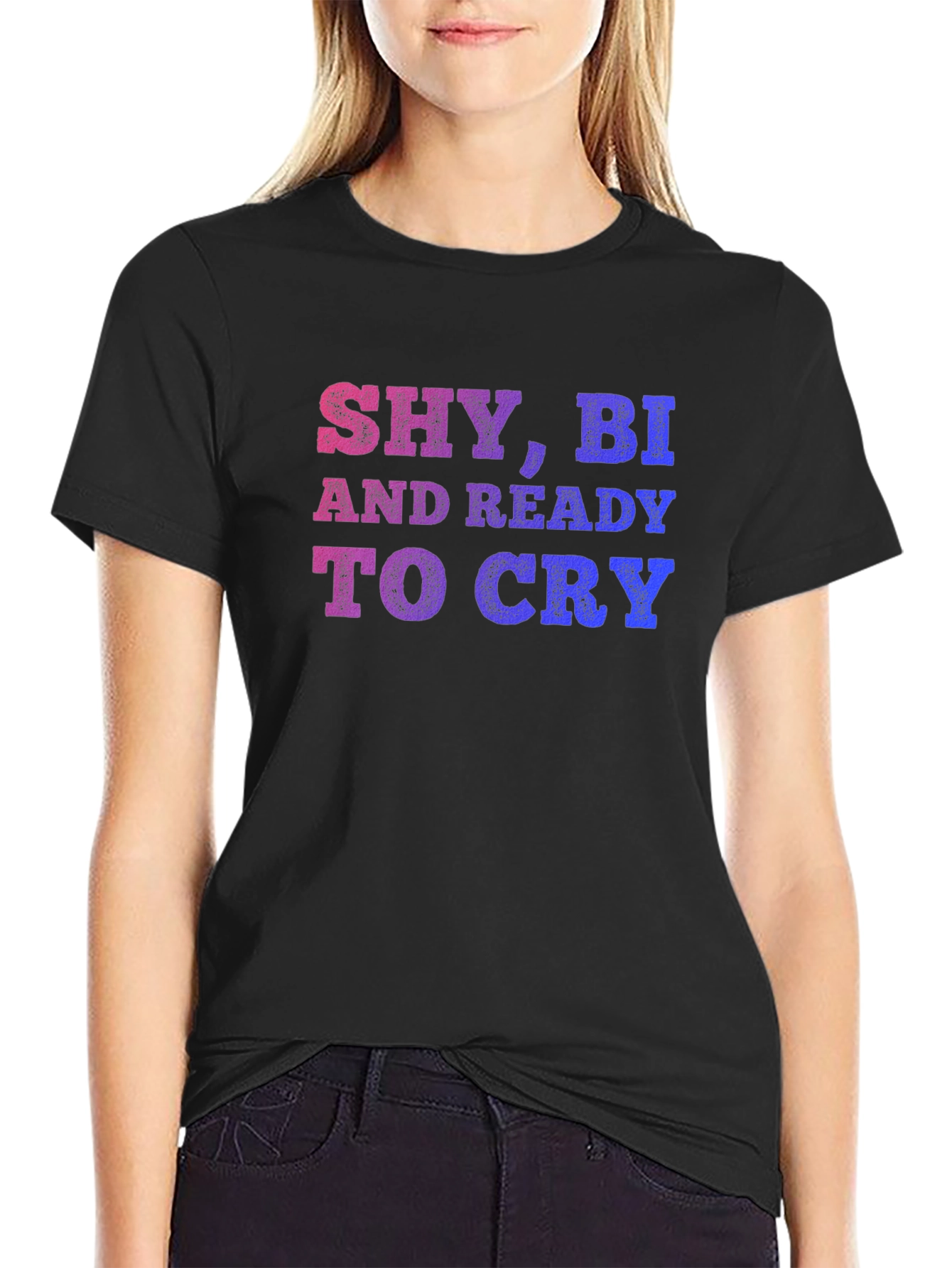 Shy Bi And Ready To Cry T-Shirt - 2