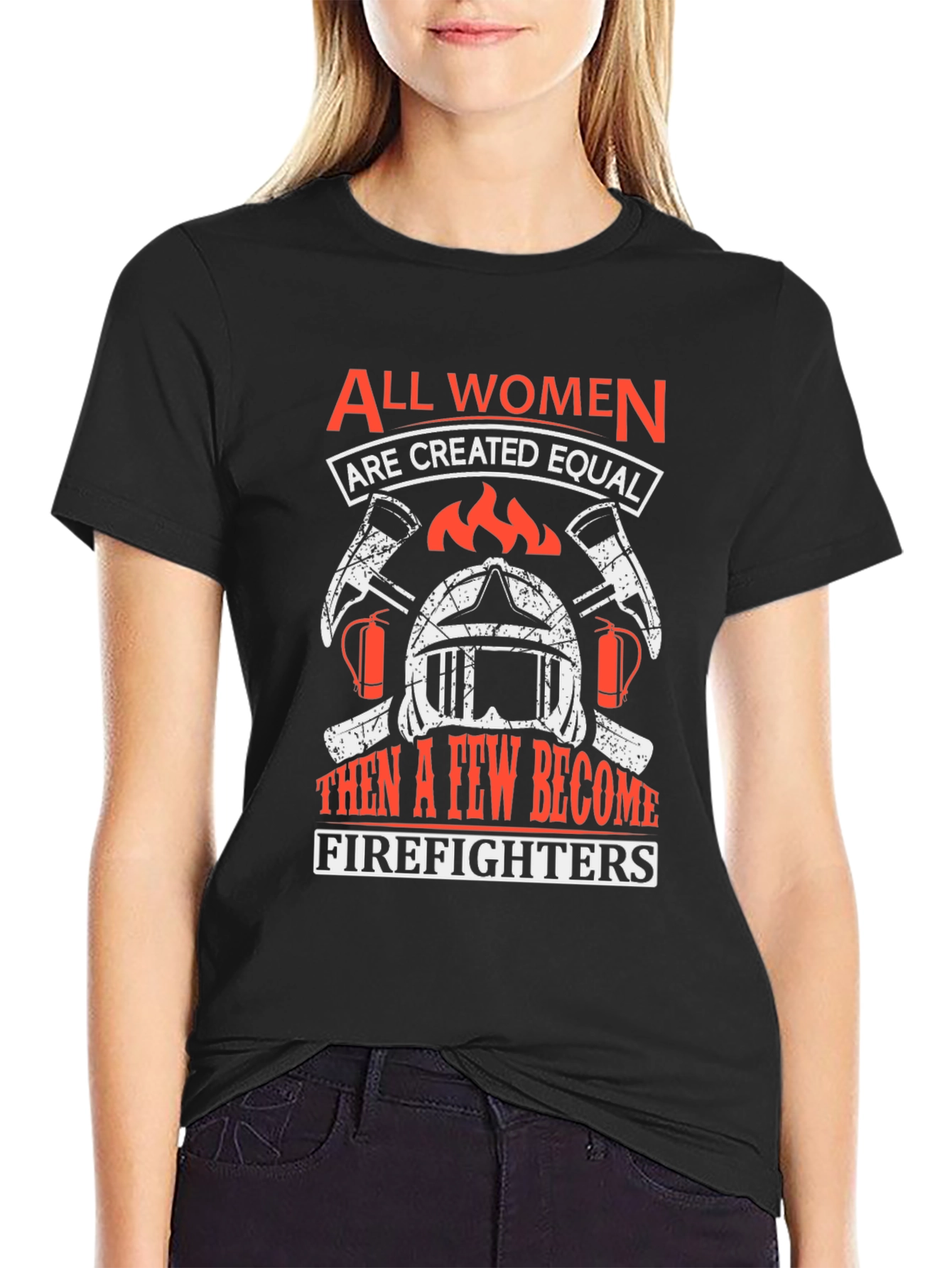 Black Women Firefighters T-Shirt view 2