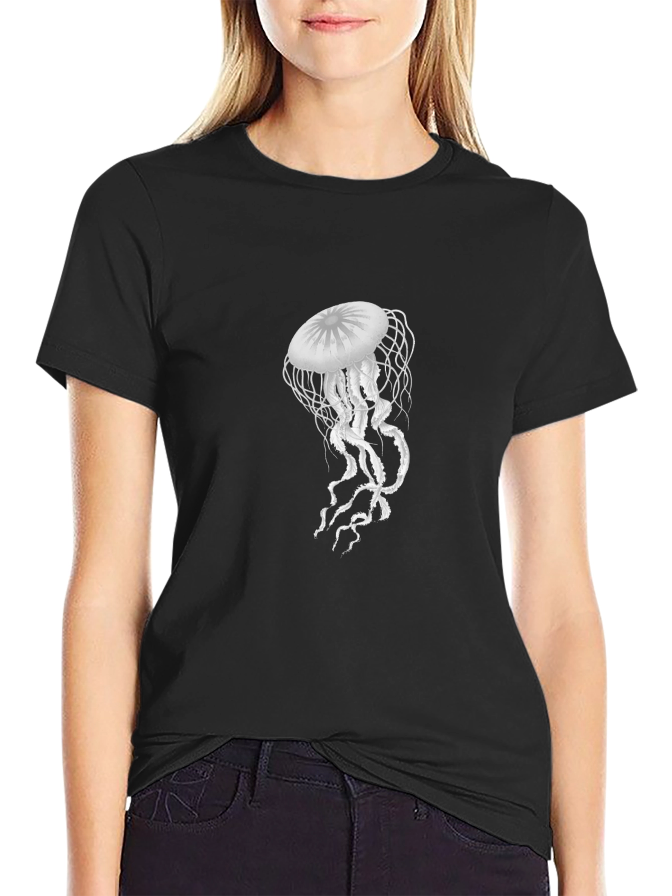 Jellyfish Graphic Black T-Shirt - 2
