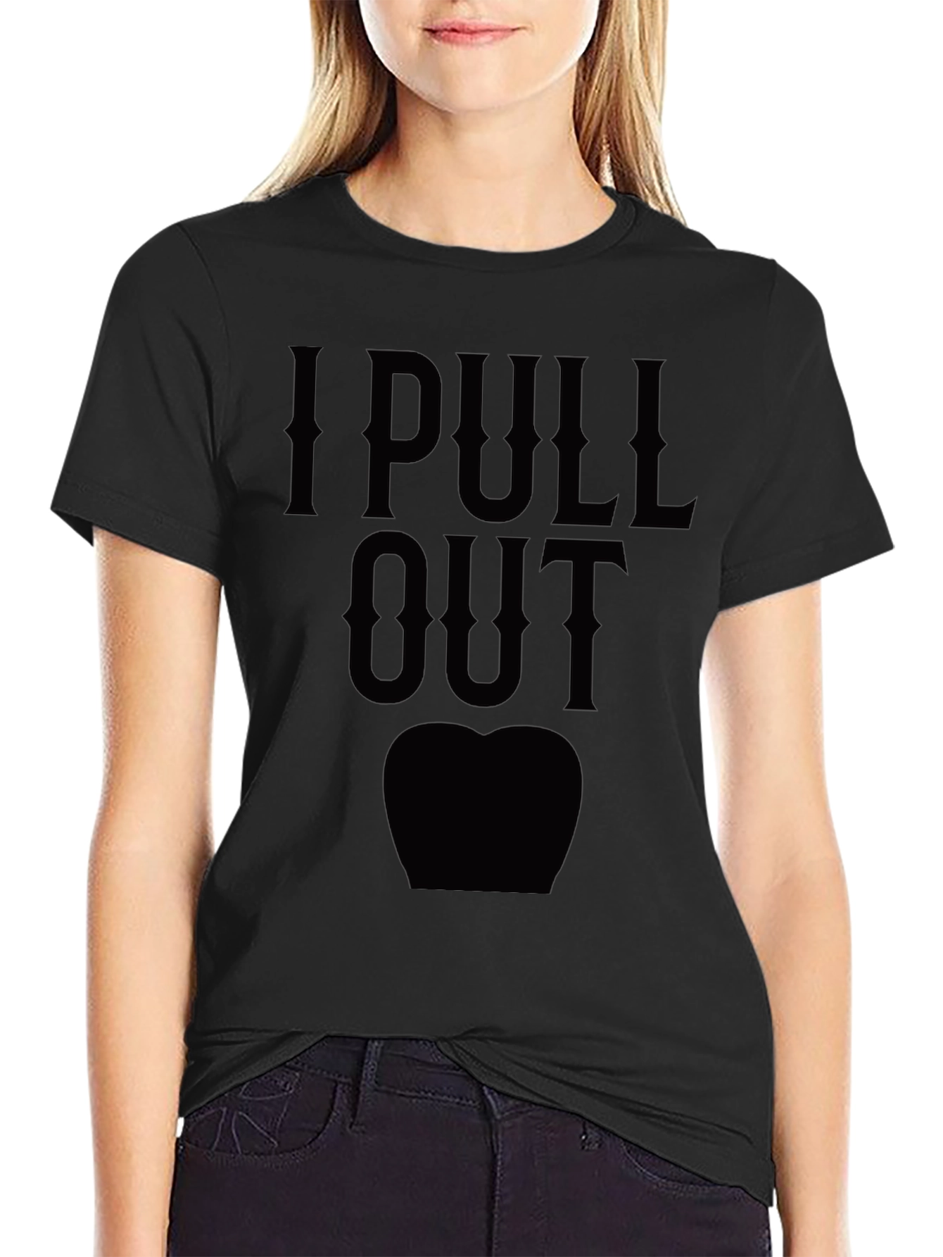 Black I Pull Out Tooth Dentist Humor Black T-Shirt view 2