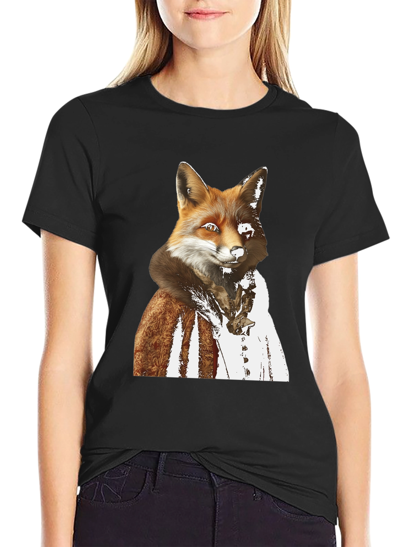 Black Fox Gentleman Graphic T-Shirt view 2