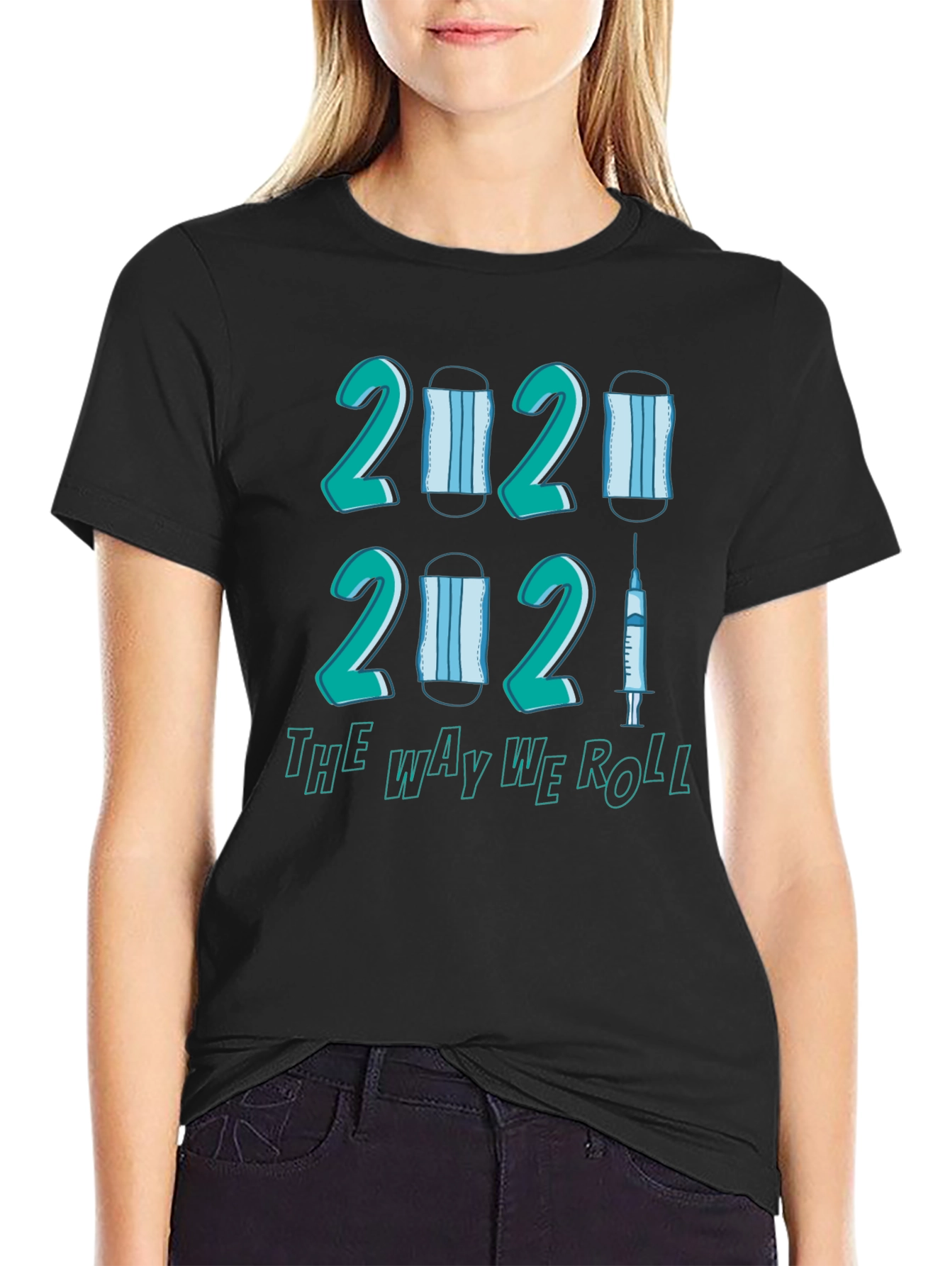 Black 2020-2021 The Way We Roll T-Shirt - Novelty Graphic Tee view 2