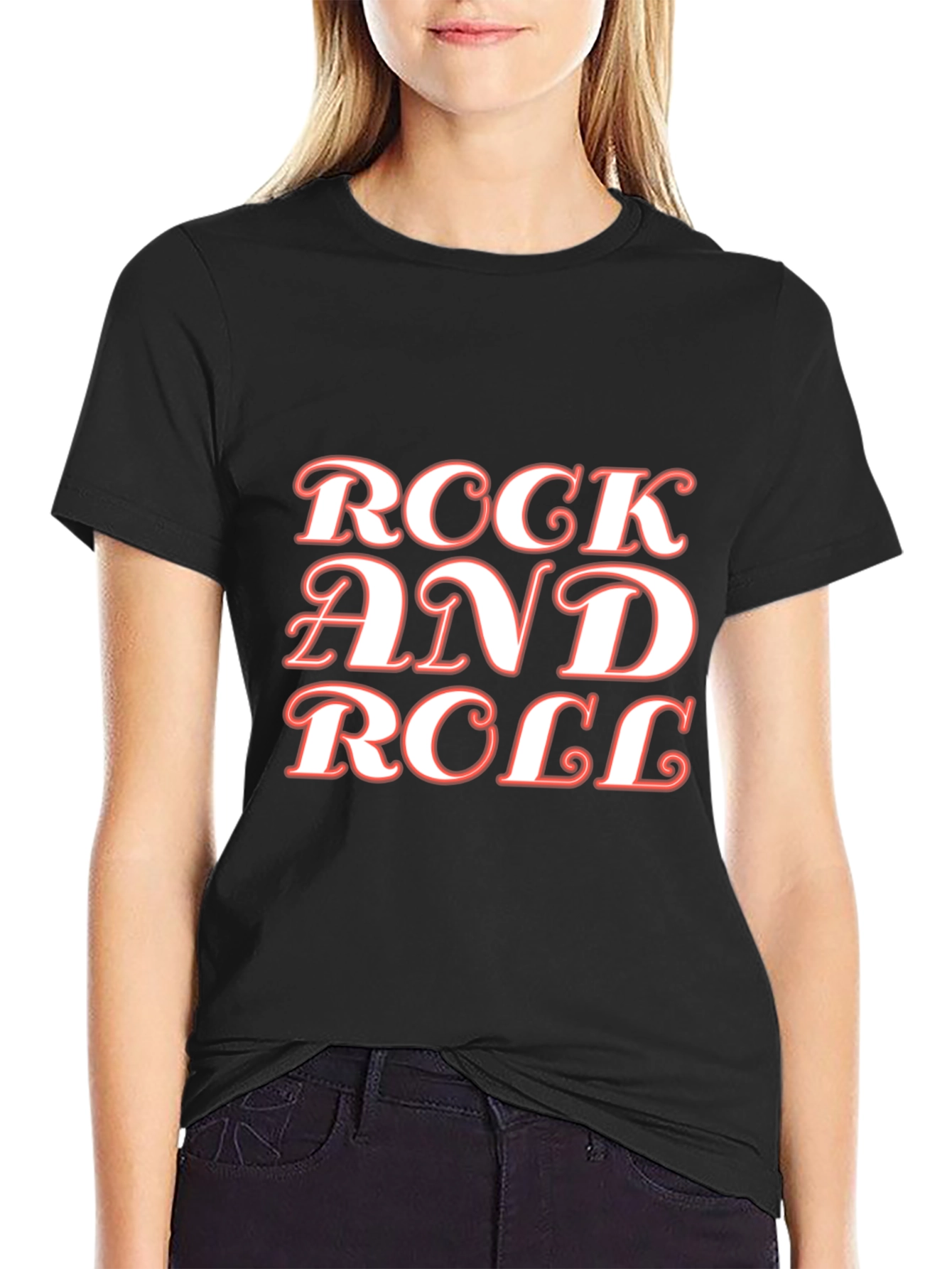Black Rock and Roll Graphic Tee view 2