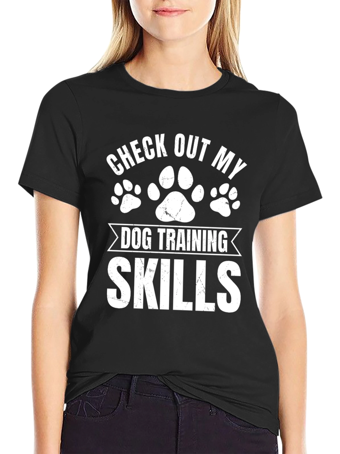 Black Dog Training Skills Graphic Tee view 2