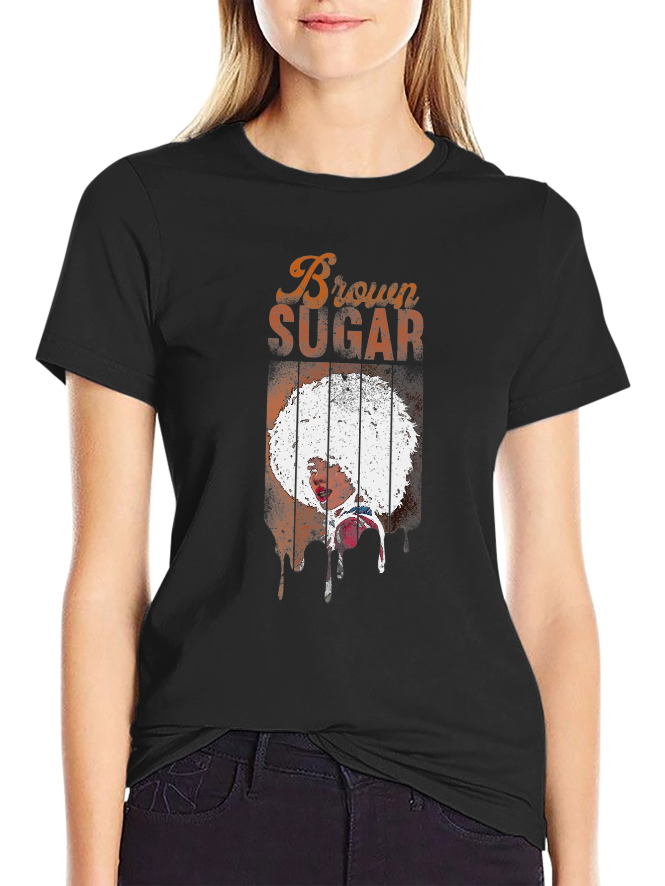 Black Brown Sugar Graphic T-Shirt view 2