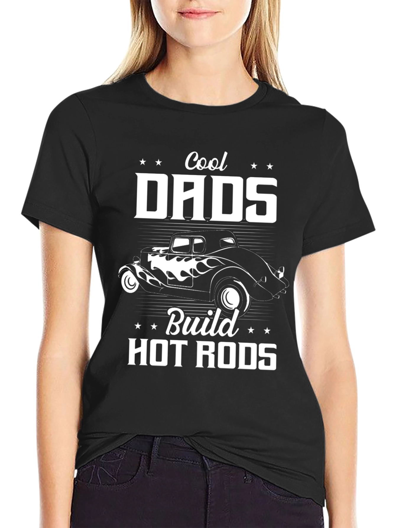 Cool Dads Build Hot Rods Graphic T-Shirt - 2