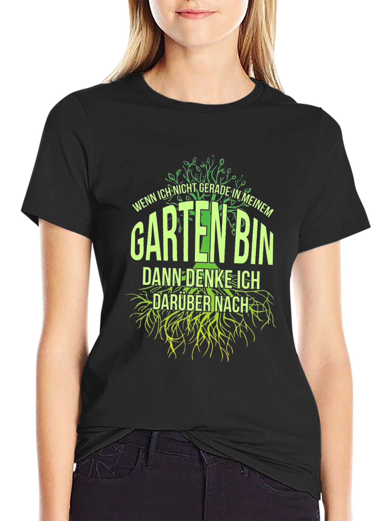 Black Gardening T-Shirt - Wenn Ich Nicht Gerade view 2