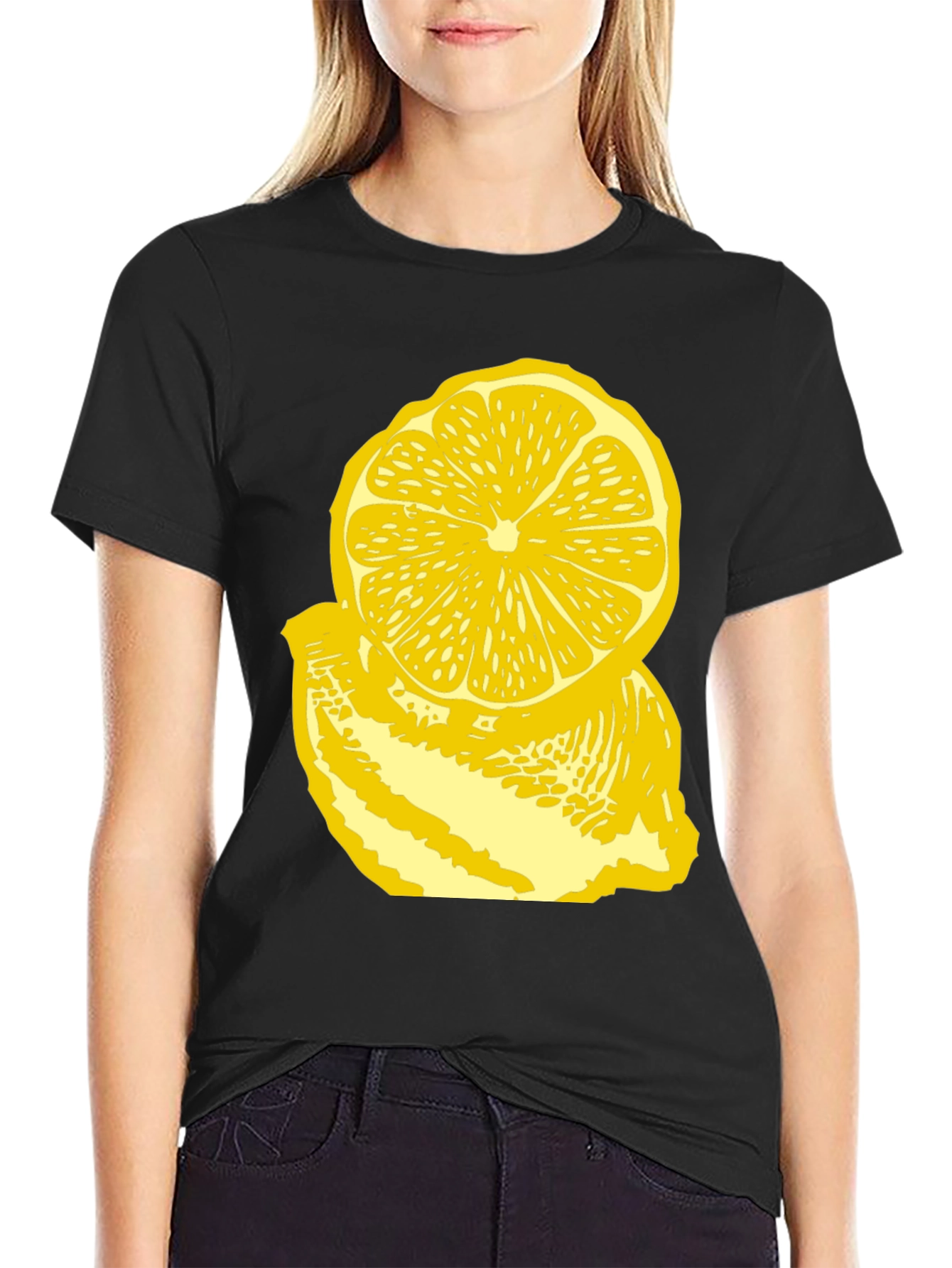 Black Lemon Graphic T-Shirt - Fresh & Fun Style view 2