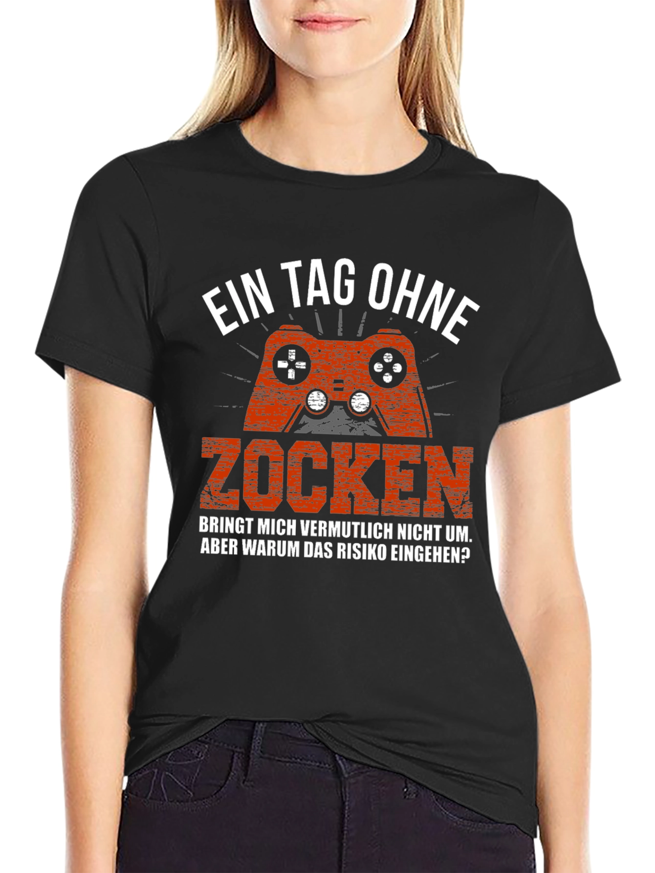 Black Gamer T-Shirt - Ein Tag Ohne Zocken view 2