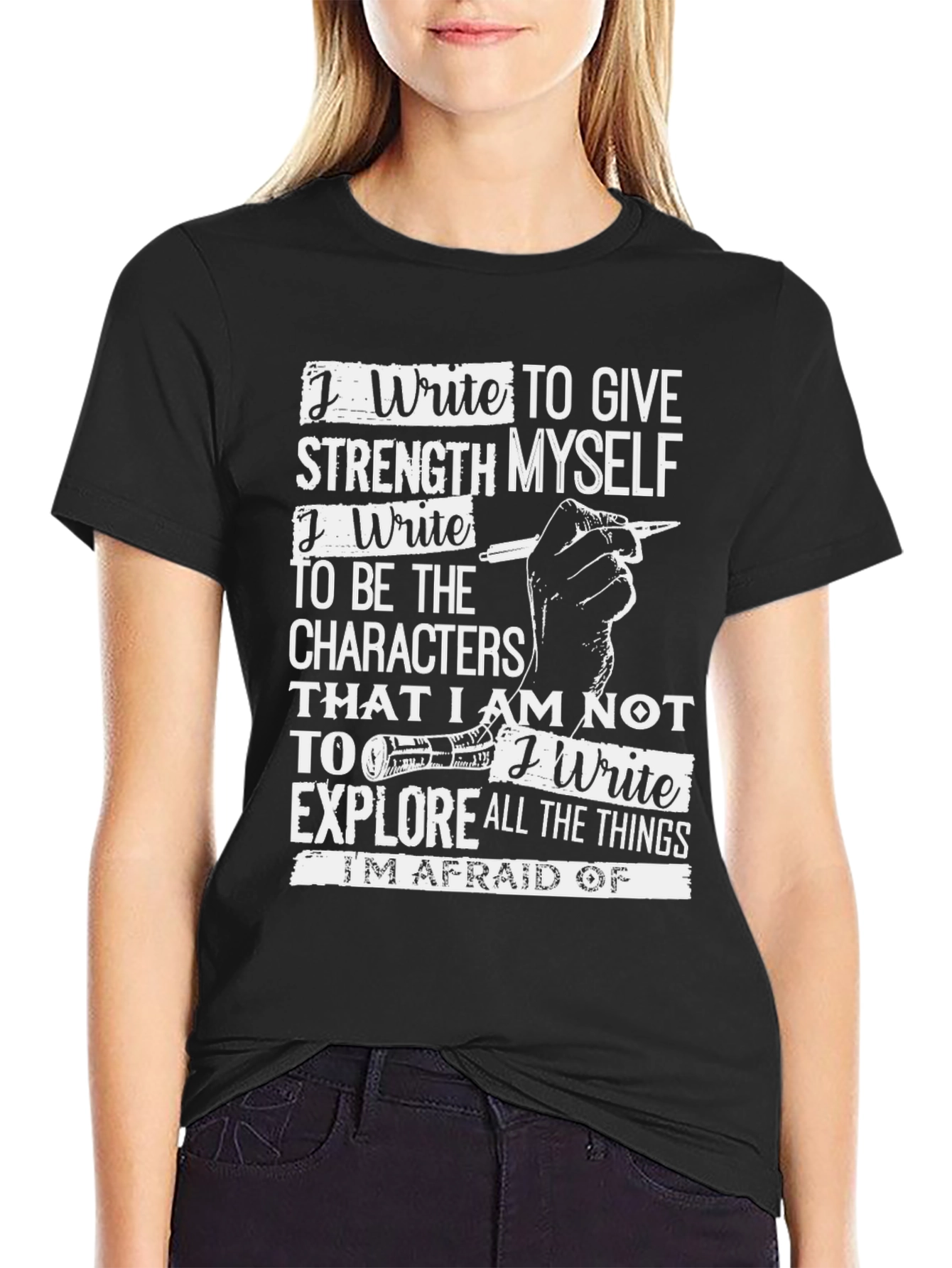 Black Writer's Inspiration T-Shirt view 2