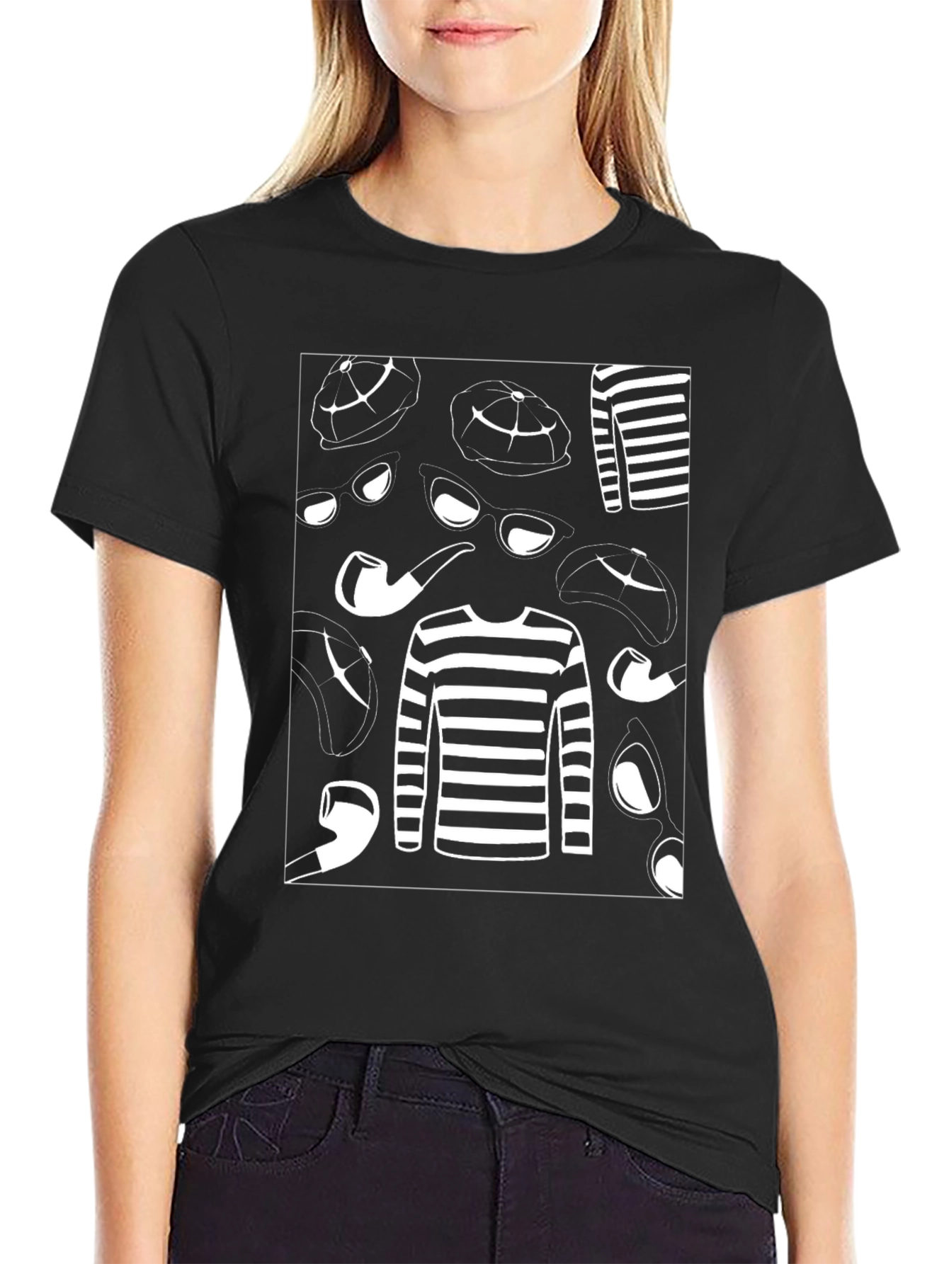 Mysterious Detective Graphic T-Shirt - 2