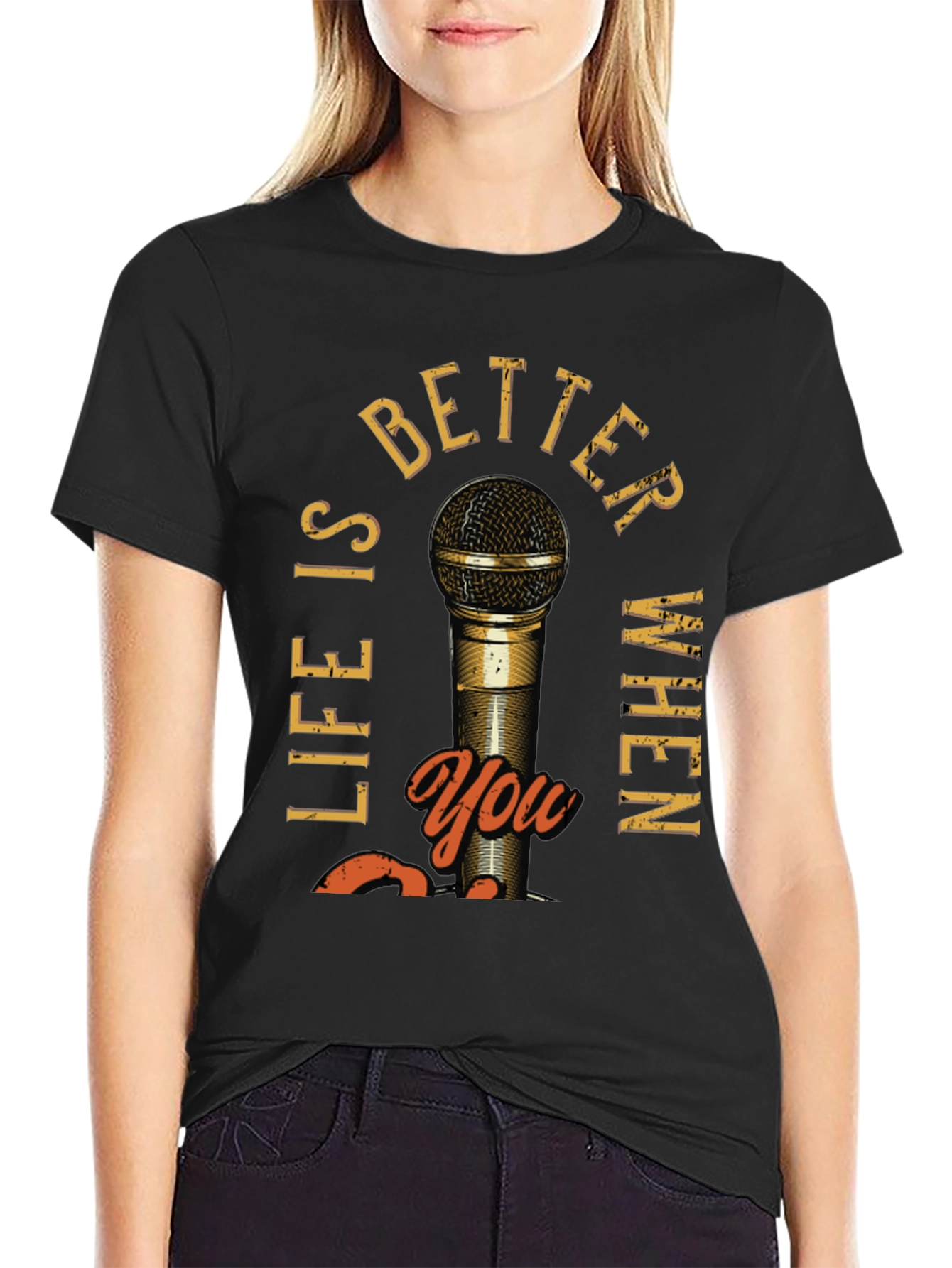 Black Life Is Better With You Men's Graphic T-Shirt view 2
