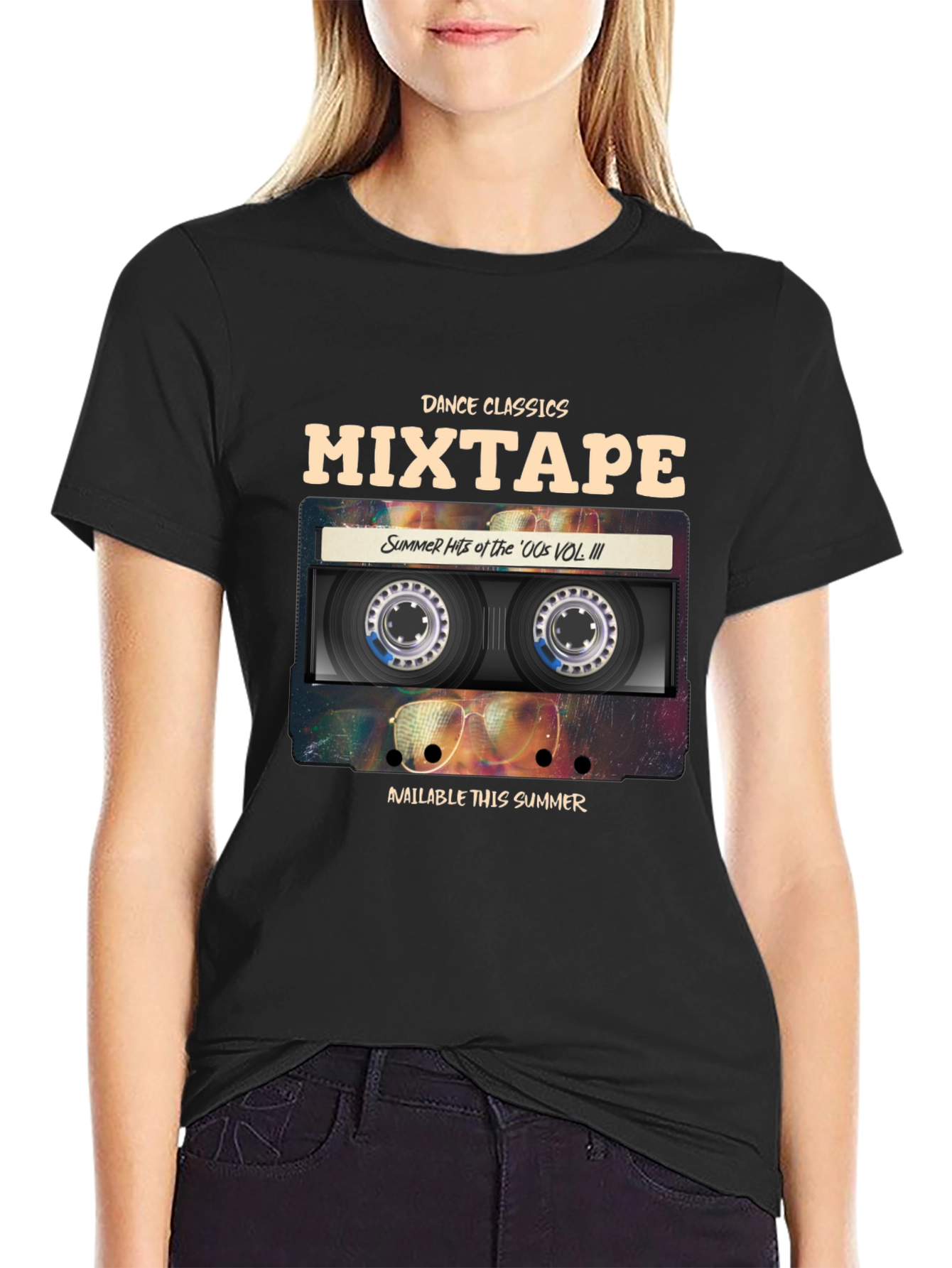 Black Dance Classics Mixtape T-Shirt view 2