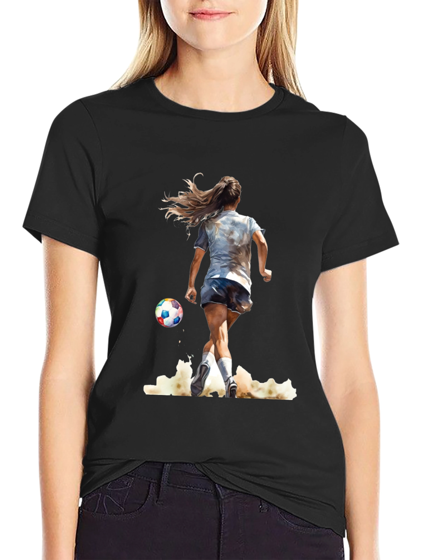 Soccer Girl Graphic Tee - Stylish Sportswear - 2