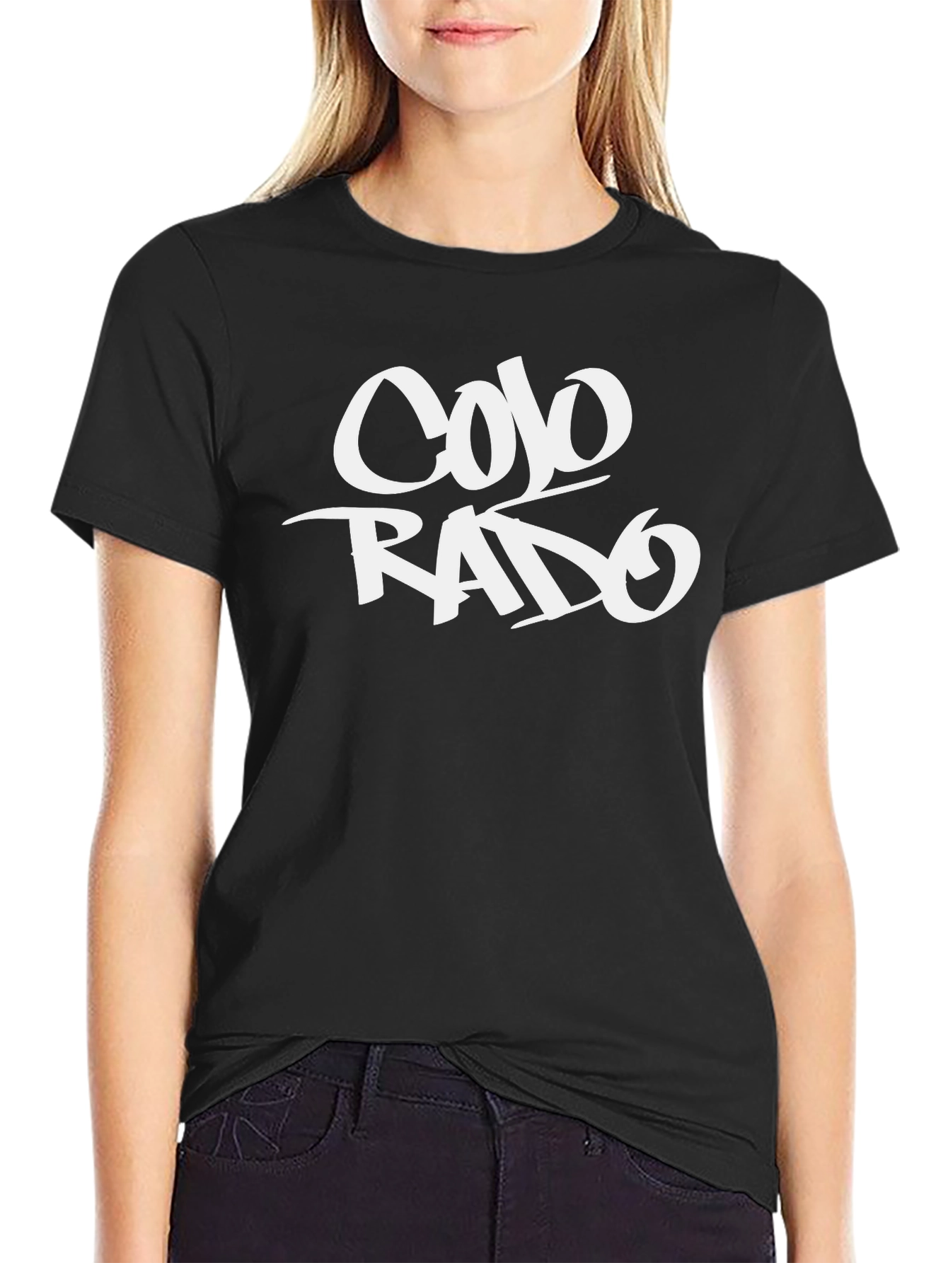 Black Colorado Graphic Tee - Black Casual Style view 2