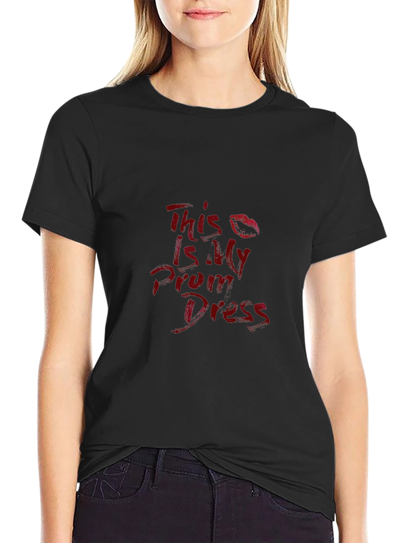 Black This Is My Prom Dress Graphic T-Shirt view 2