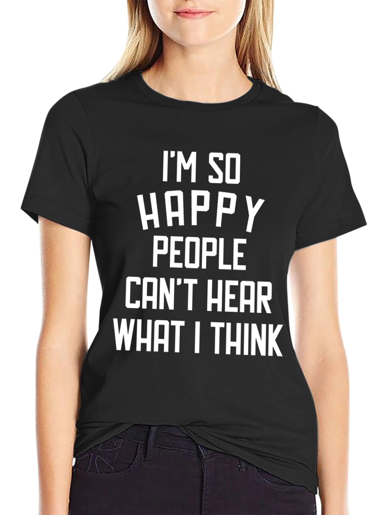 Black Funny Sarcastic Graphic T-Shirt view 2