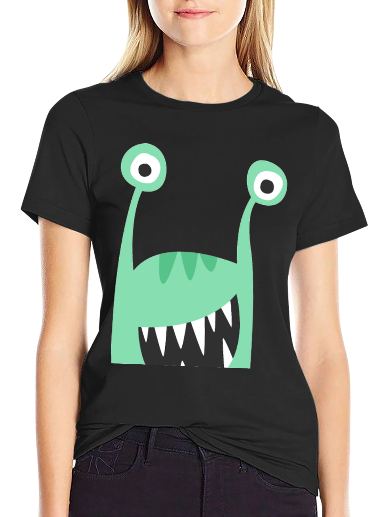Black Monster Graphic T-Shirt view 2
