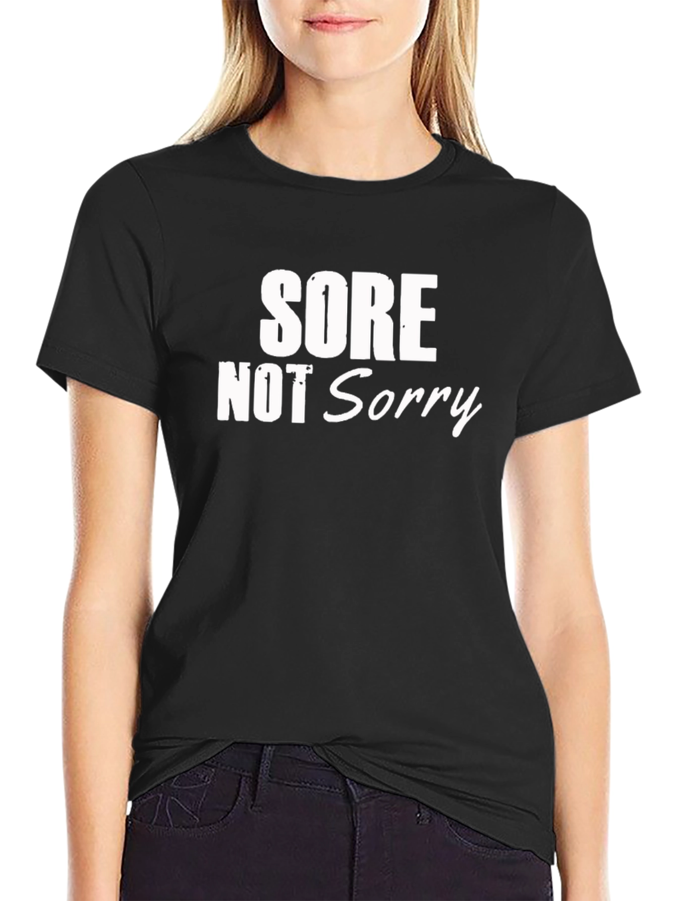 Black Sore Not Sorry Graphic T-Shirt view 2