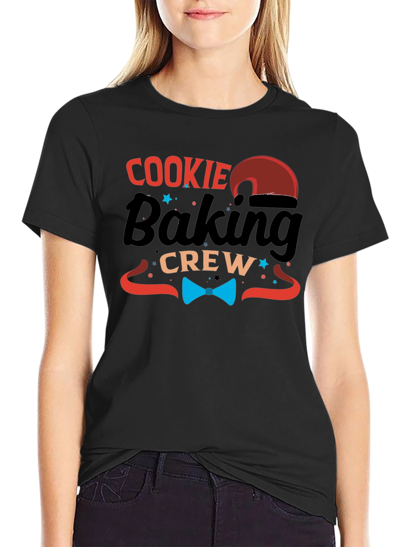 Black Cookie Baking Crew Black Graphic Tee view 2