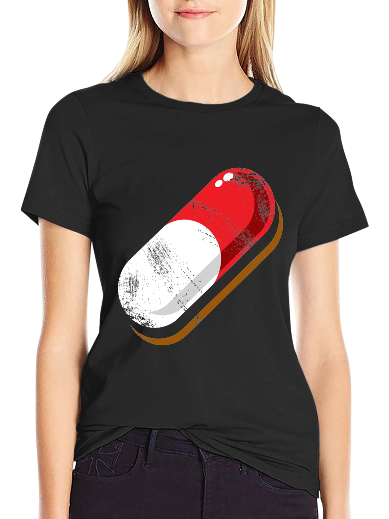 Black Pill Graphic Tee - Stylish Statement T-Shirt view 2