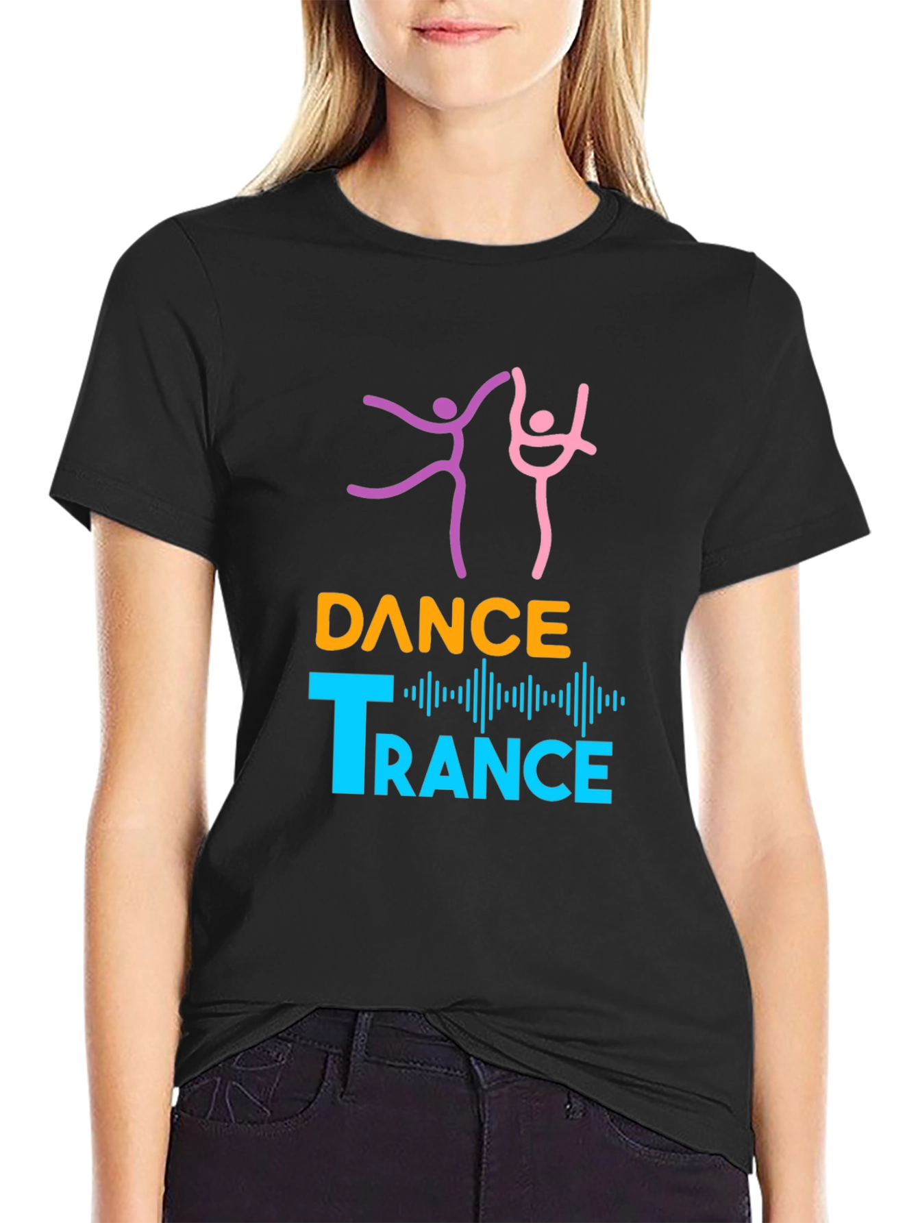 Black Dance Trance Graphic Tee view 2