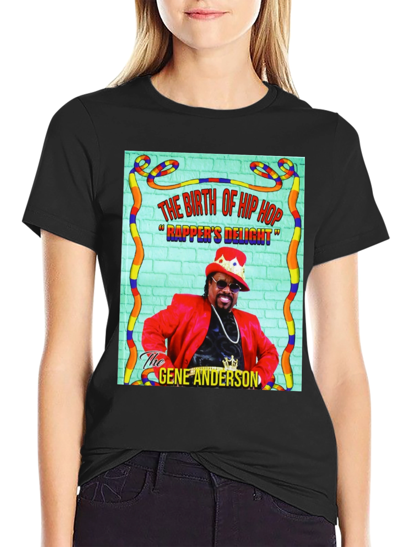 Black Birth of Hip Hop "Rapper's Delight" T-Shirt view 2