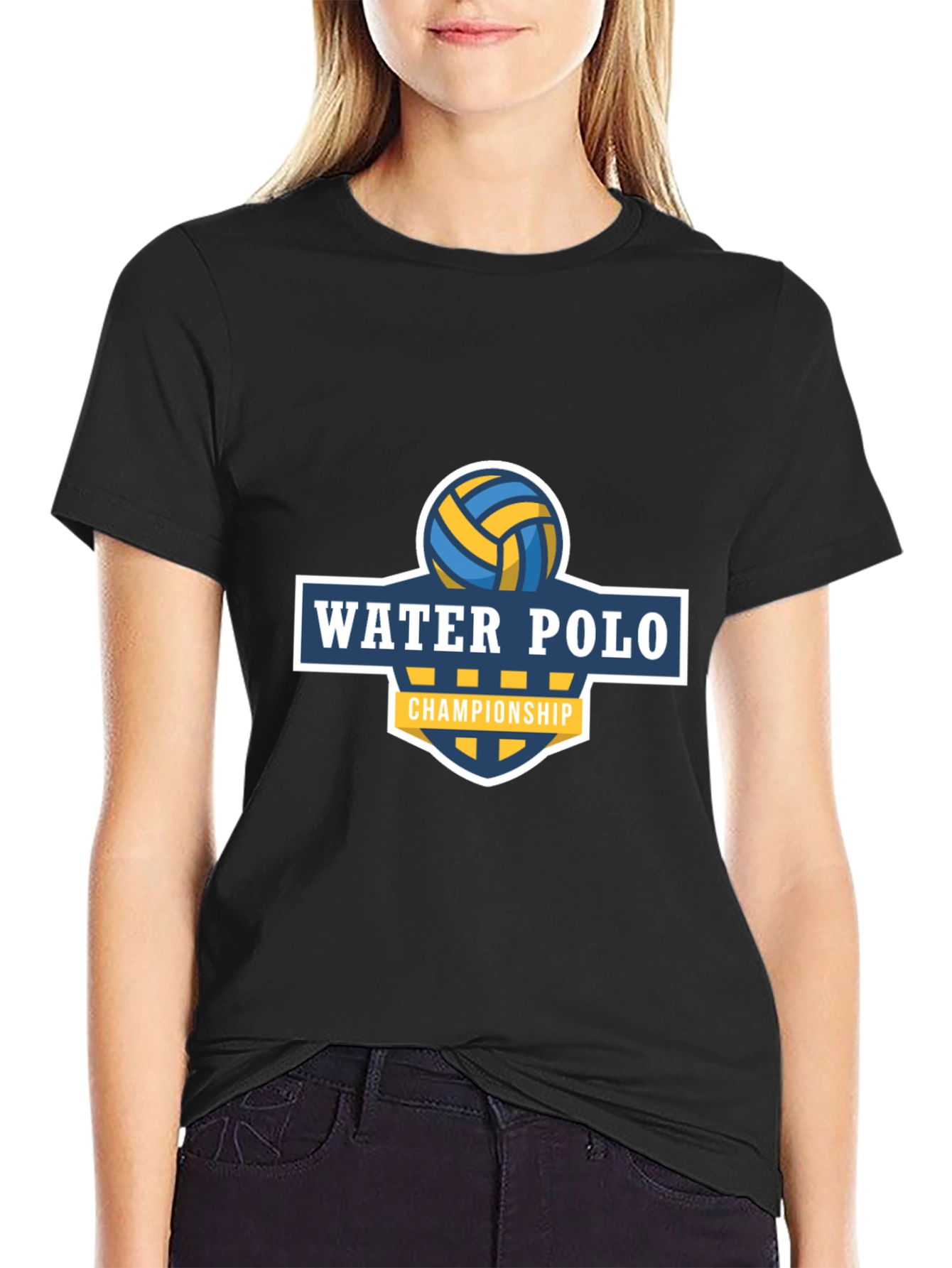 Black Water Polo Championship Graphic Tee view 2